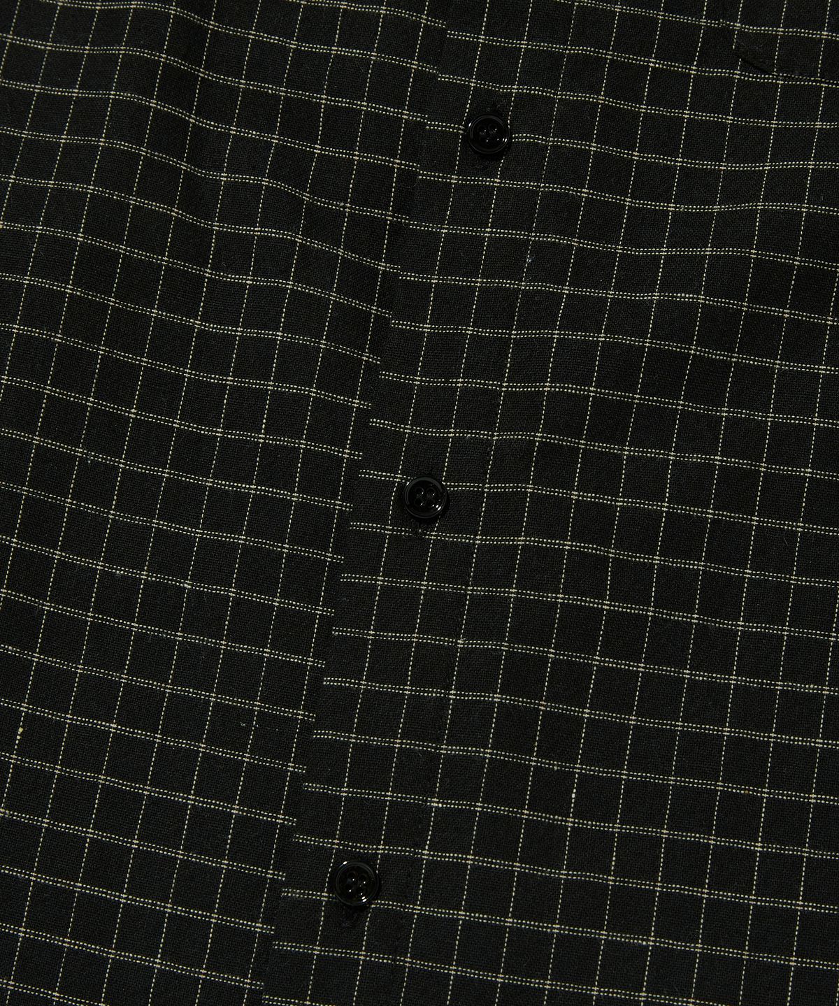 스웨이드(SUADE) CROPPED CHECK SHIRT [BLACK]