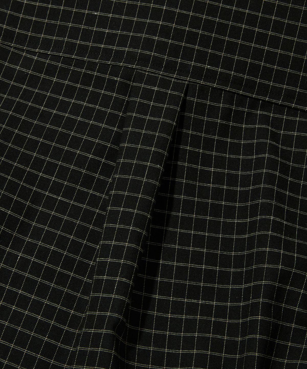 스웨이드(SUADE) CROPPED CHECK SHIRT [BLACK]