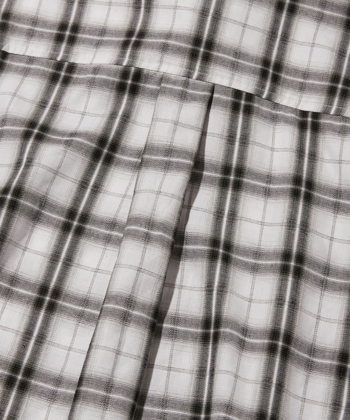 스웨이드(SUADE) CROPPED CHECK SHIRT [WHITE]