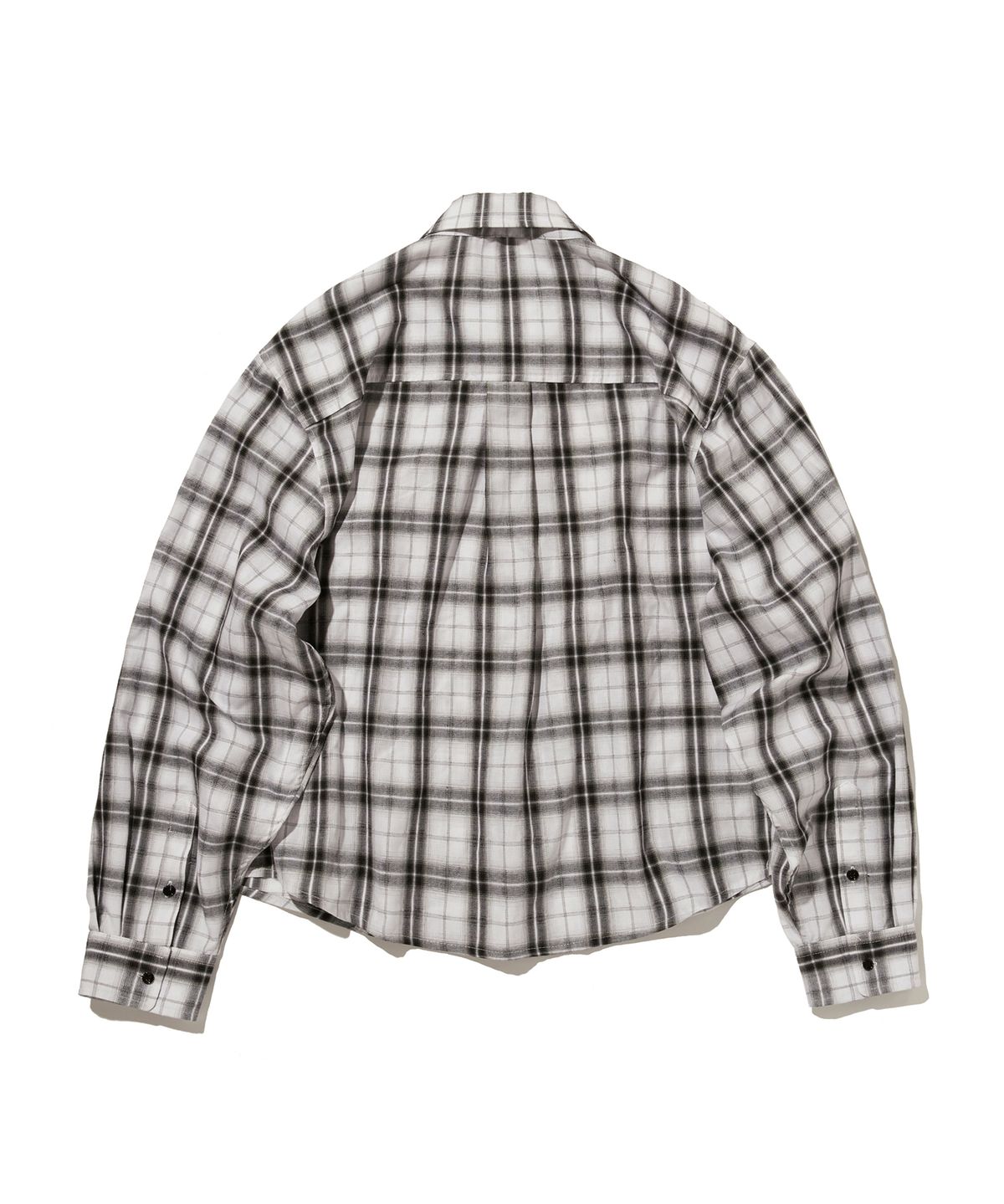 스웨이드(SUADE) CROPPED CHECK SHIRT [WHITE]