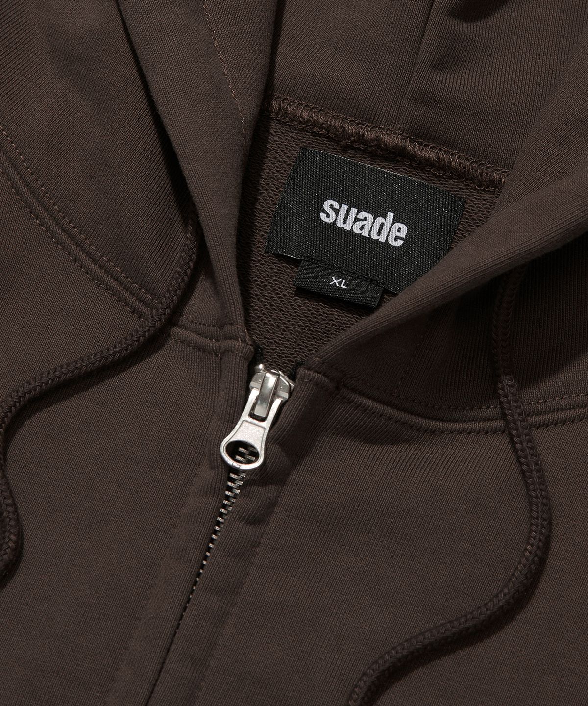 스웨이드(SUADE) NORMAL HOOD ZIP UP [BROWN]