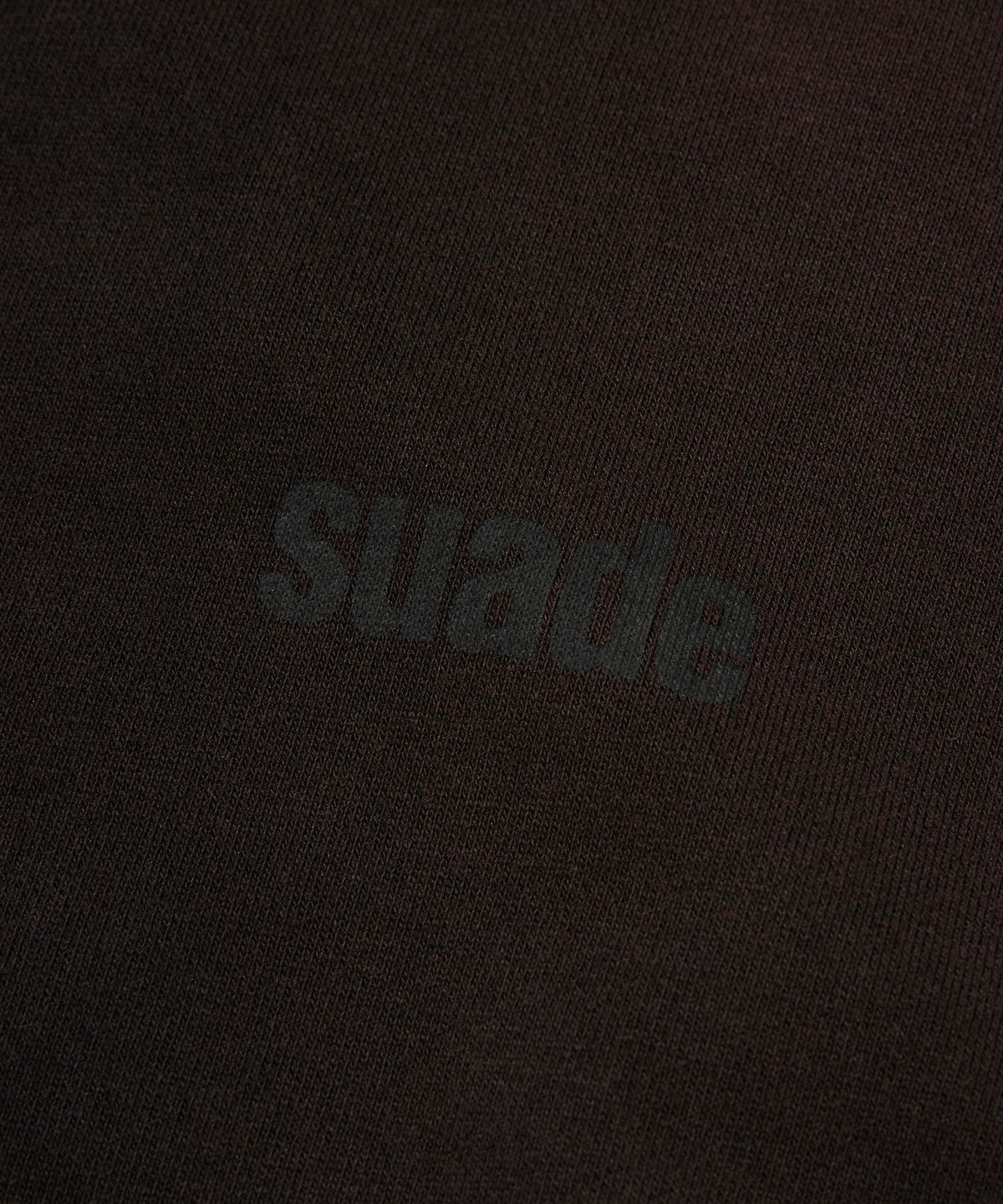 스웨이드(SUADE) CROPPED WASHED HOOD ZIP UP [DARK BLACK]