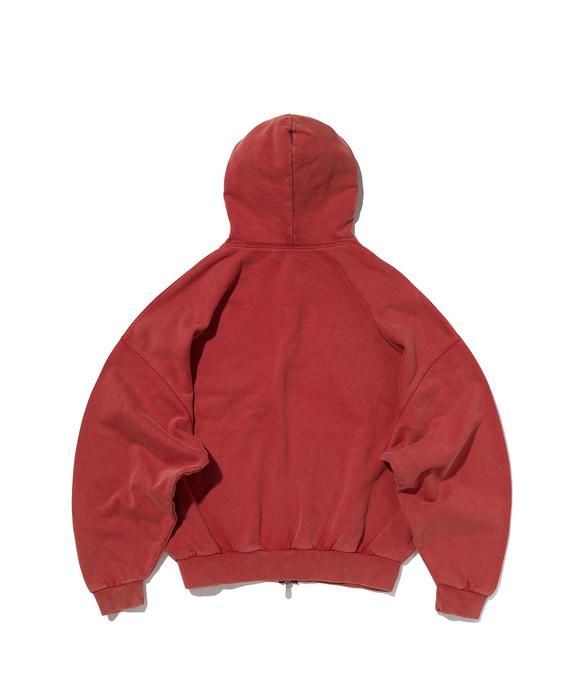스웨이드(SUADE) CROPPED WASHED HOOD ZIP UP [RED]