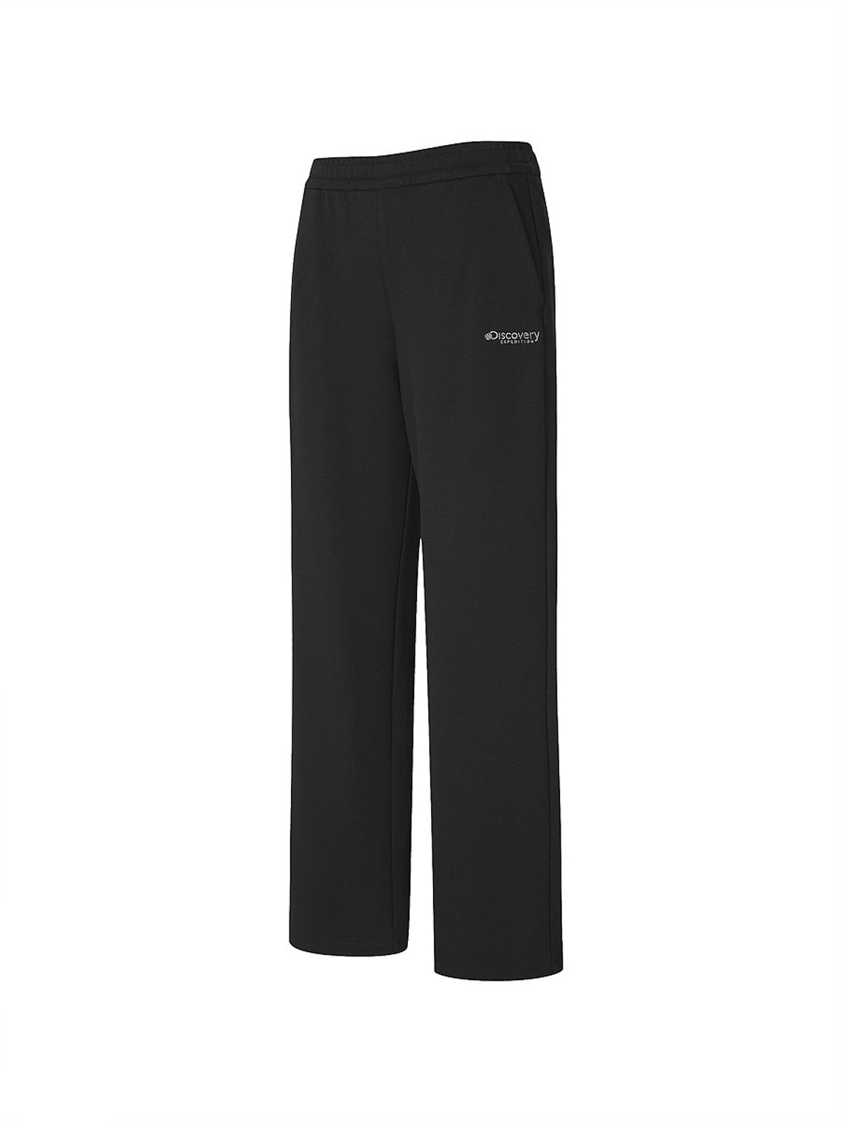 디스커버리 익스페디션(DISCOVERY EXPEDITION) 여성 소로나웜 워싱 트레이닝 세미와이드 팬츠 (BLACK)