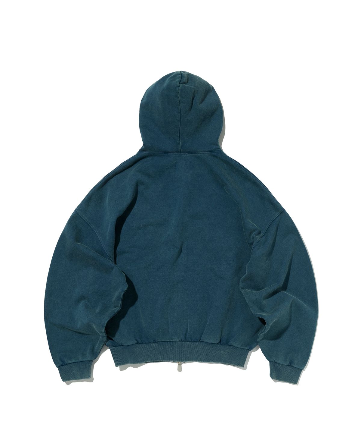 스웨이드(SUADE) CROPPED WASHED HOOD ZIP UP [DEEP GREEN]