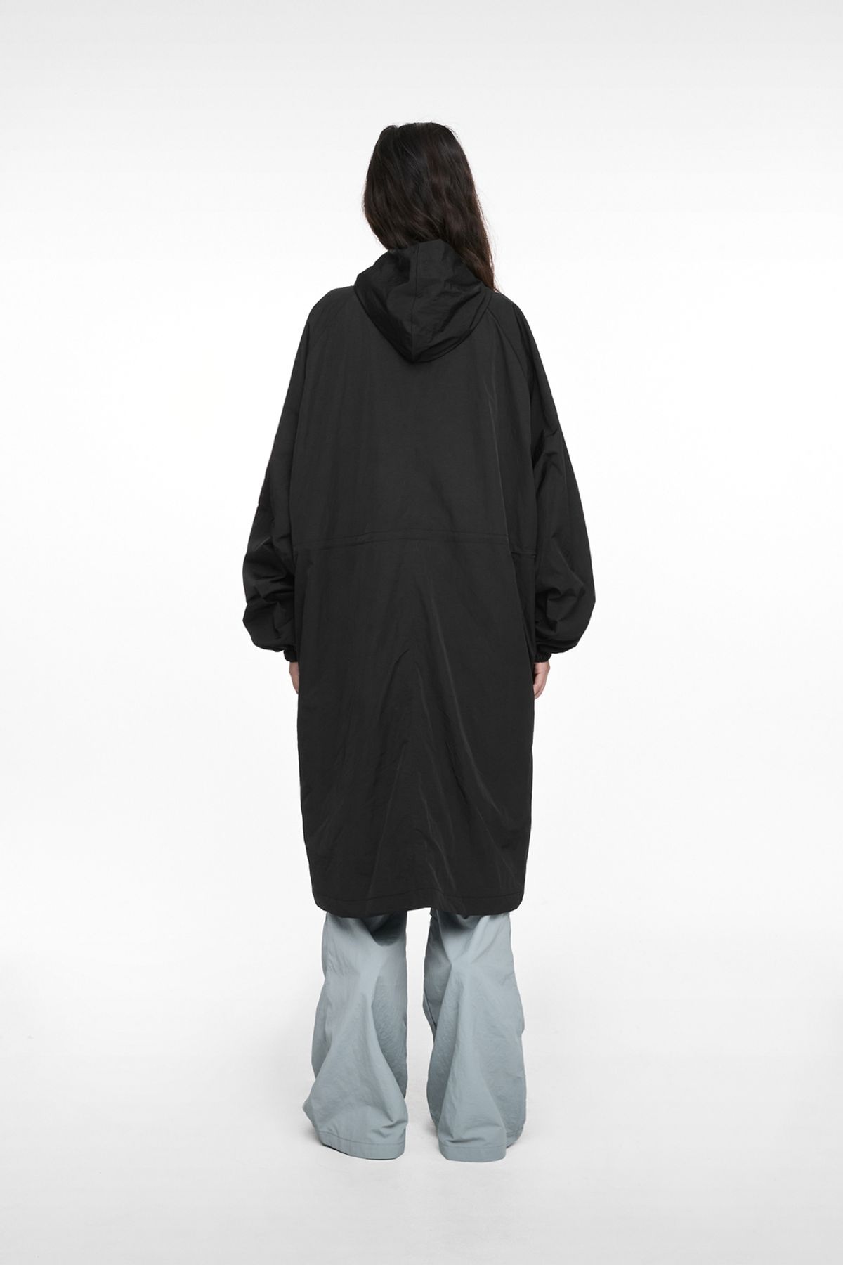 나체(NACHE) TIE FIELD COAT (UNISEX) BLACK