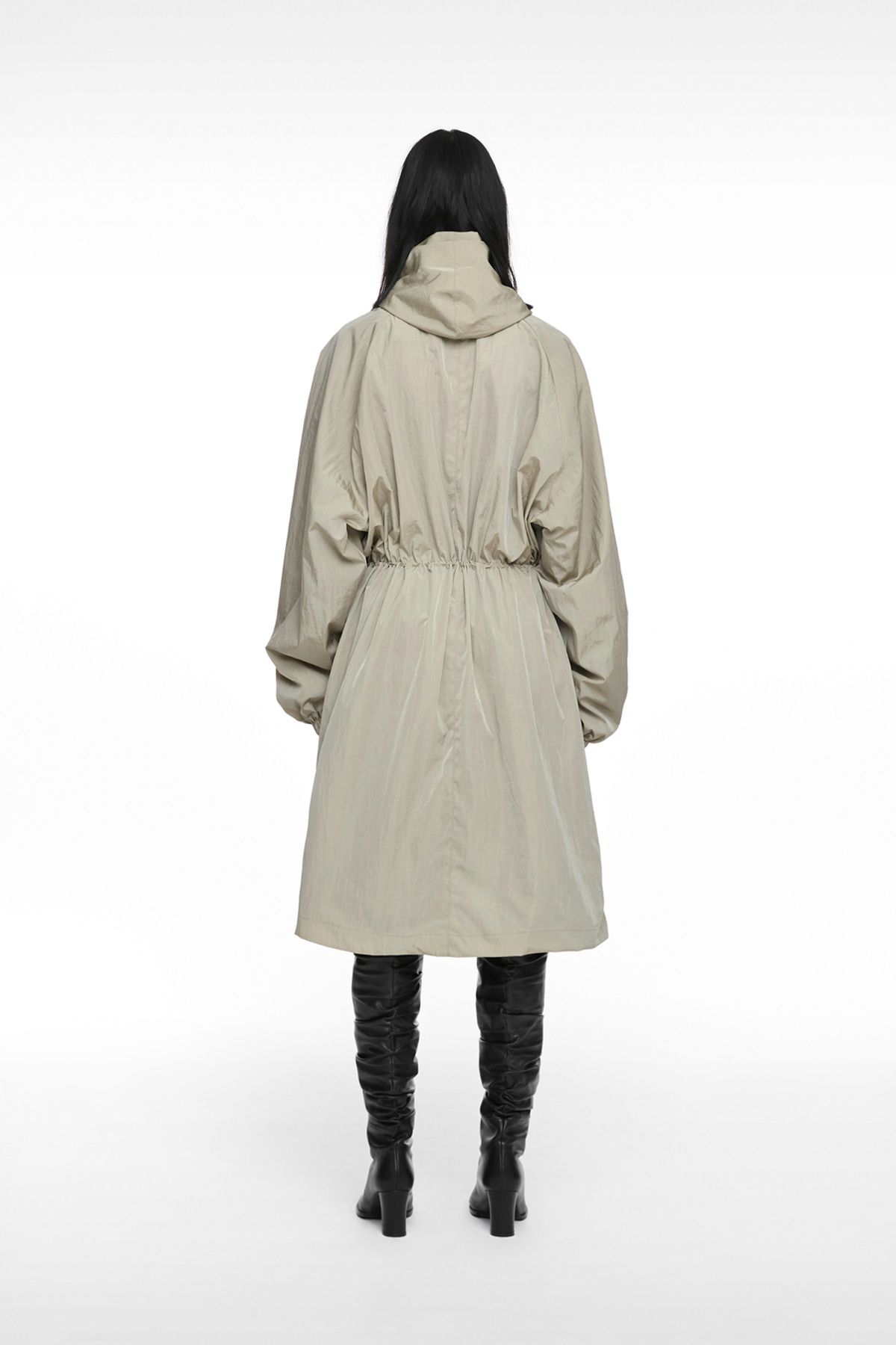 나체(NACHE) TIE FIELD COAT (UNISEX) BEIGE