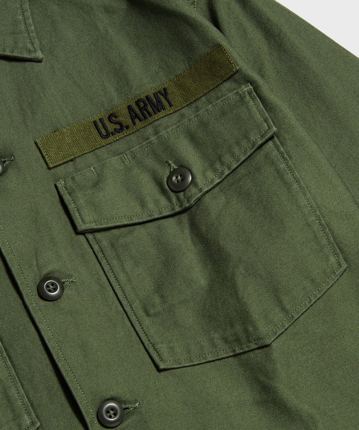 브론슨(BRONSON) Vietnam War US Army OG-107 Fatigue Utility Shirt