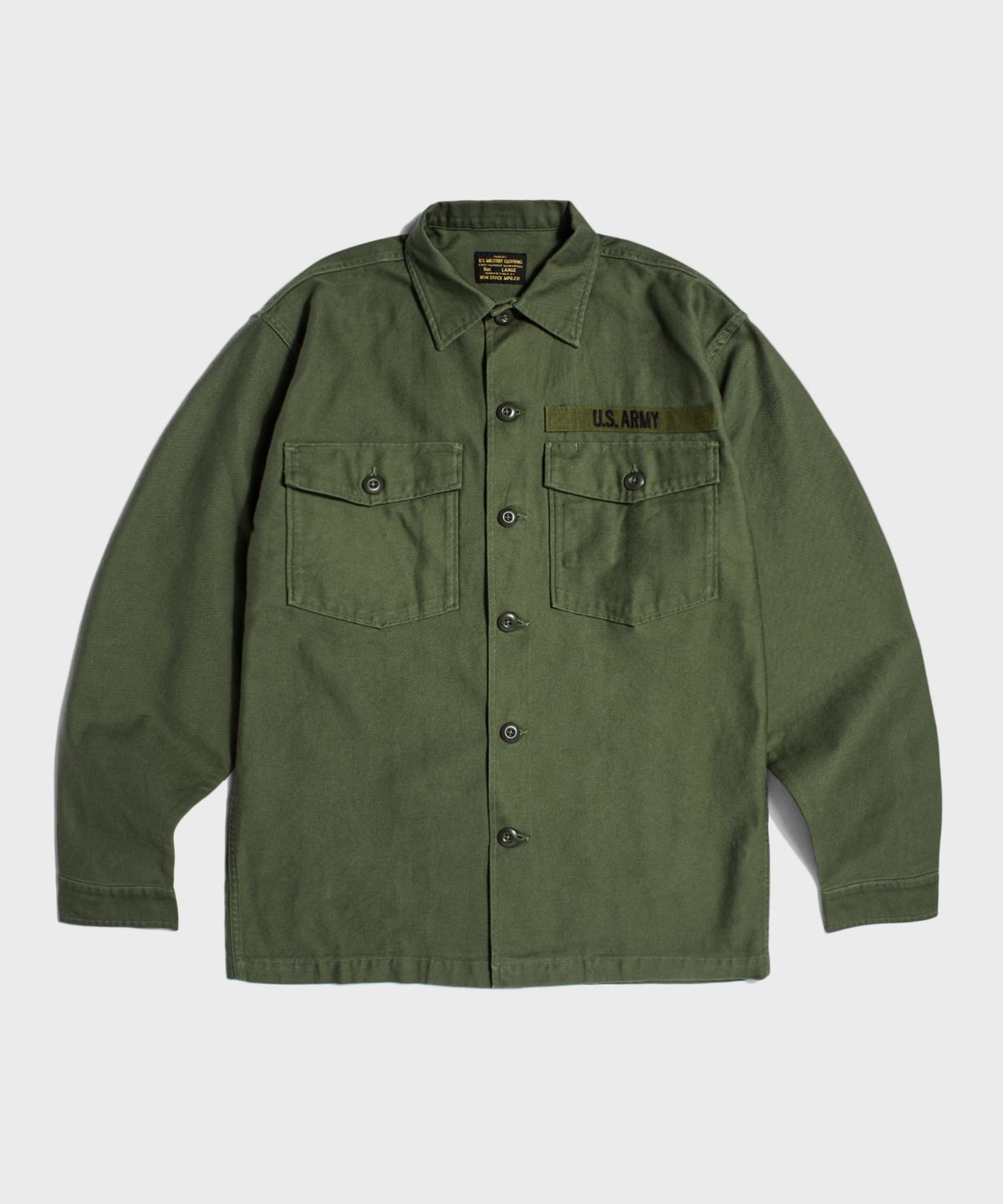 브론슨(BRONSON) Vietnam War US Army OG-107 Fatigue Utility Shirt