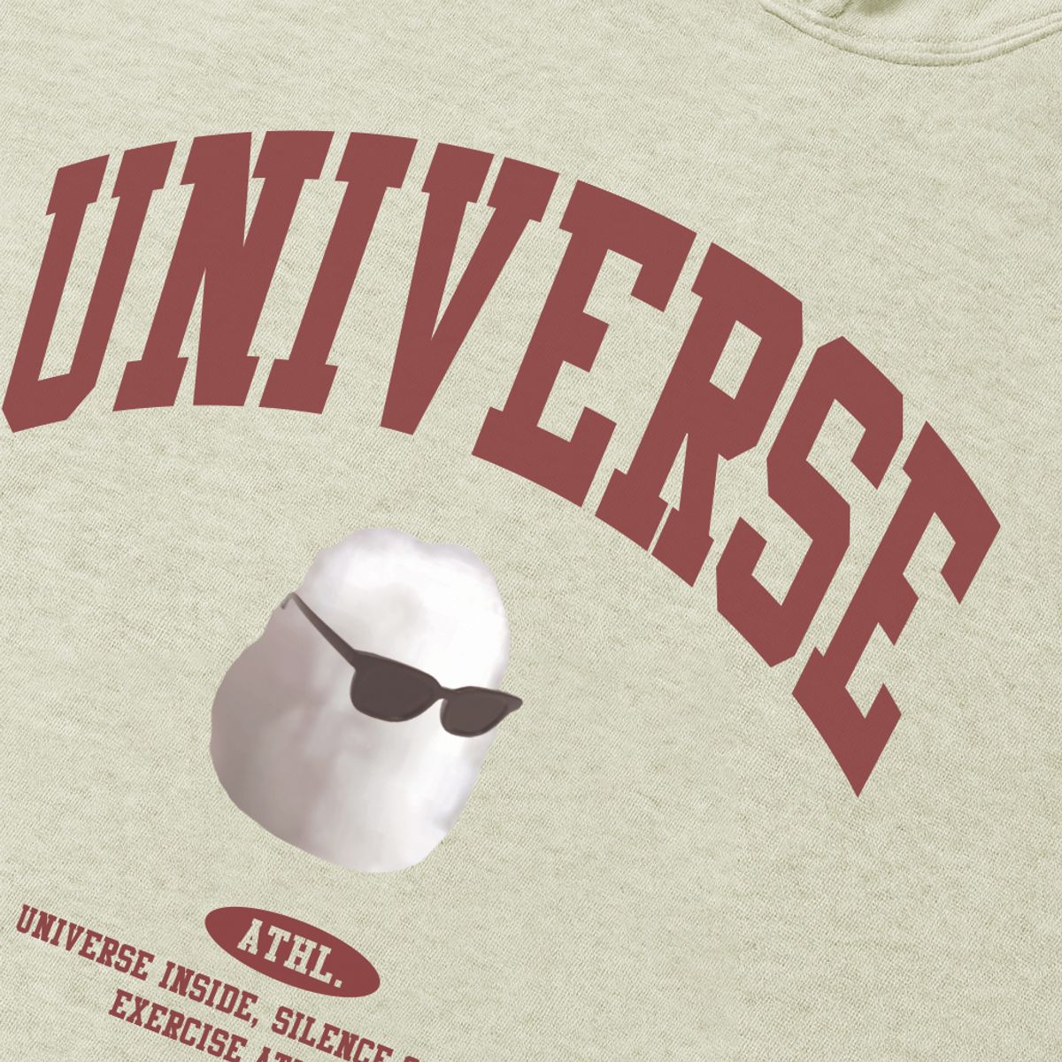 엑서사이즈(EXERCISE) ARCH UNIVERSE CLOUD HOOD_OATMEAL