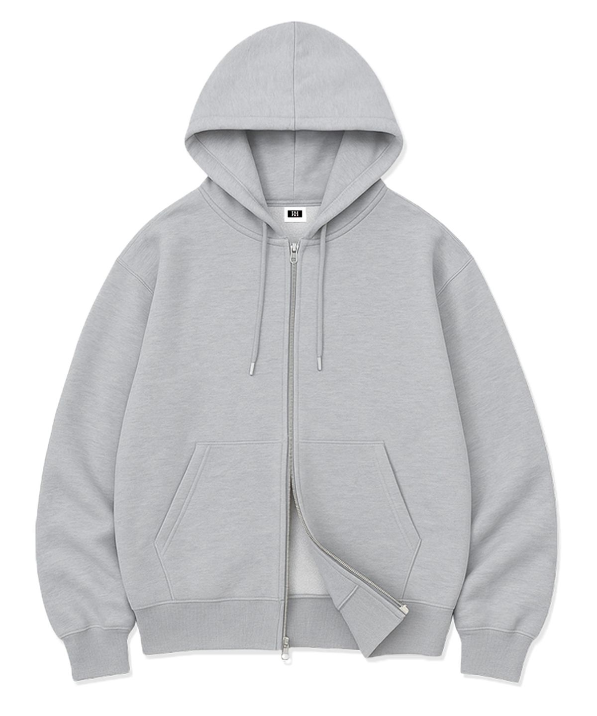 랜덤오프(RANDOMOFF) [Unisex] BASIC LINE OVER FIT 2-WAY ZIP-UP (4color)