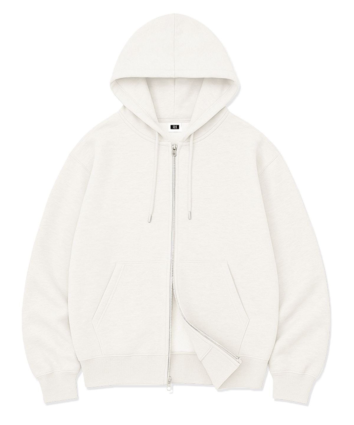 랜덤오프(RANDOMOFF) [Unisex] BASIC LINE OVER FIT 2-WAY ZIP-UP (4color)