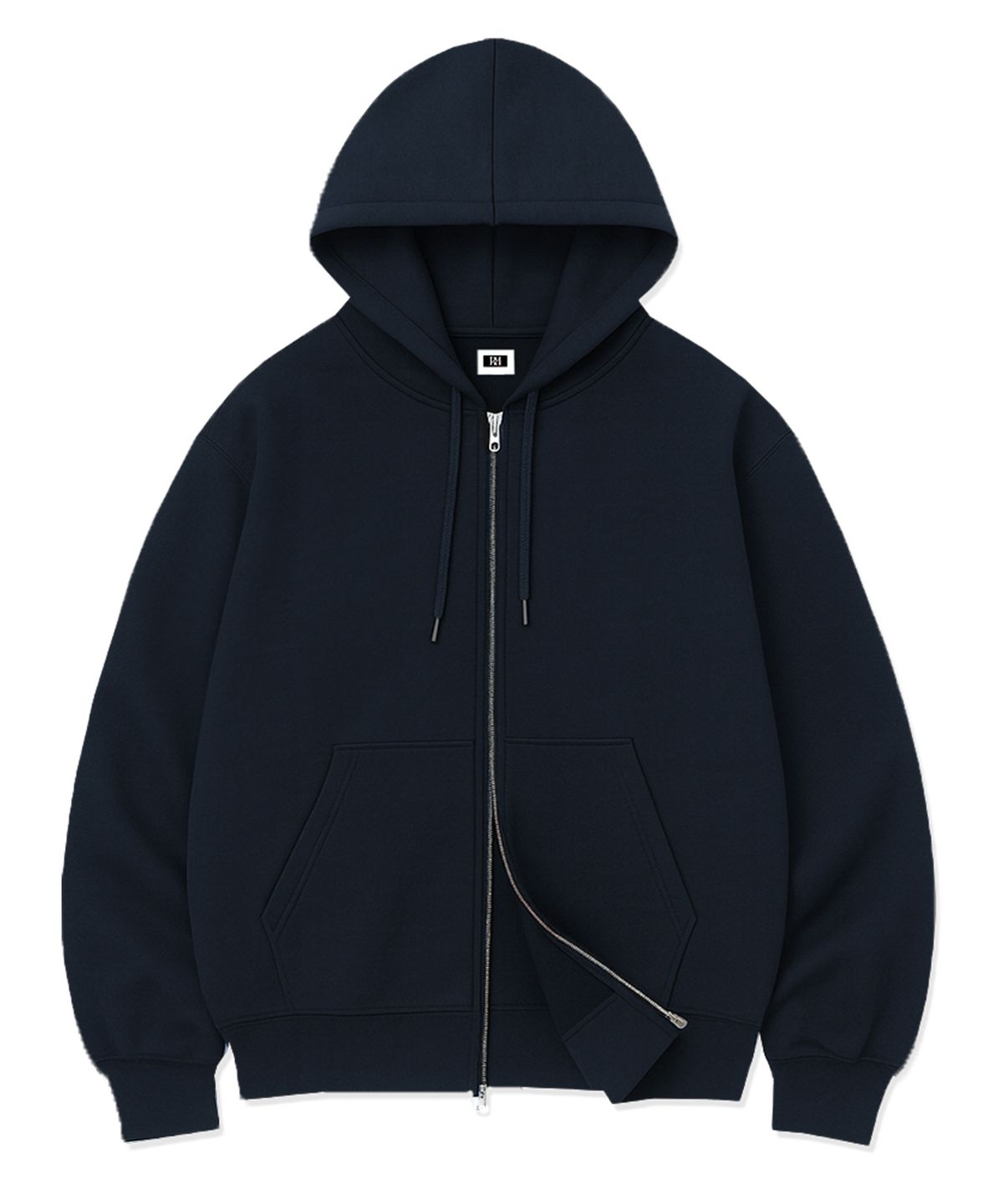 랜덤오프(RANDOMOFF) [Unisex] BASIC LINE OVER FIT 2-WAY ZIP-UP (4color)