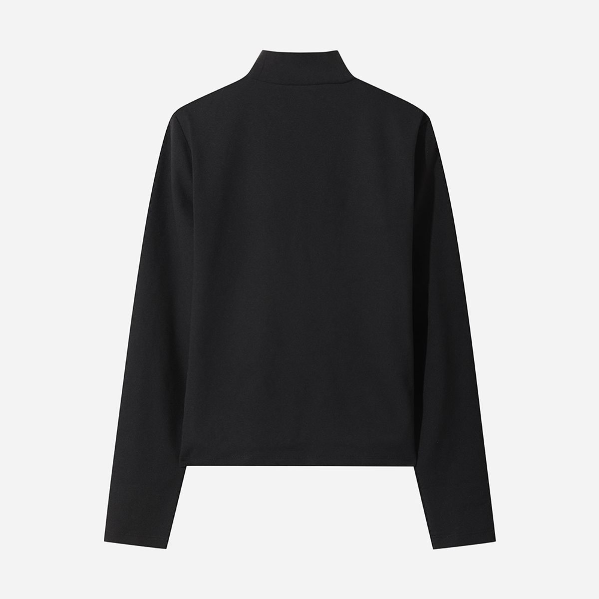디오디(DOD) 에센셜 모크넥 긴팔 티셔츠 여자(BLACK)