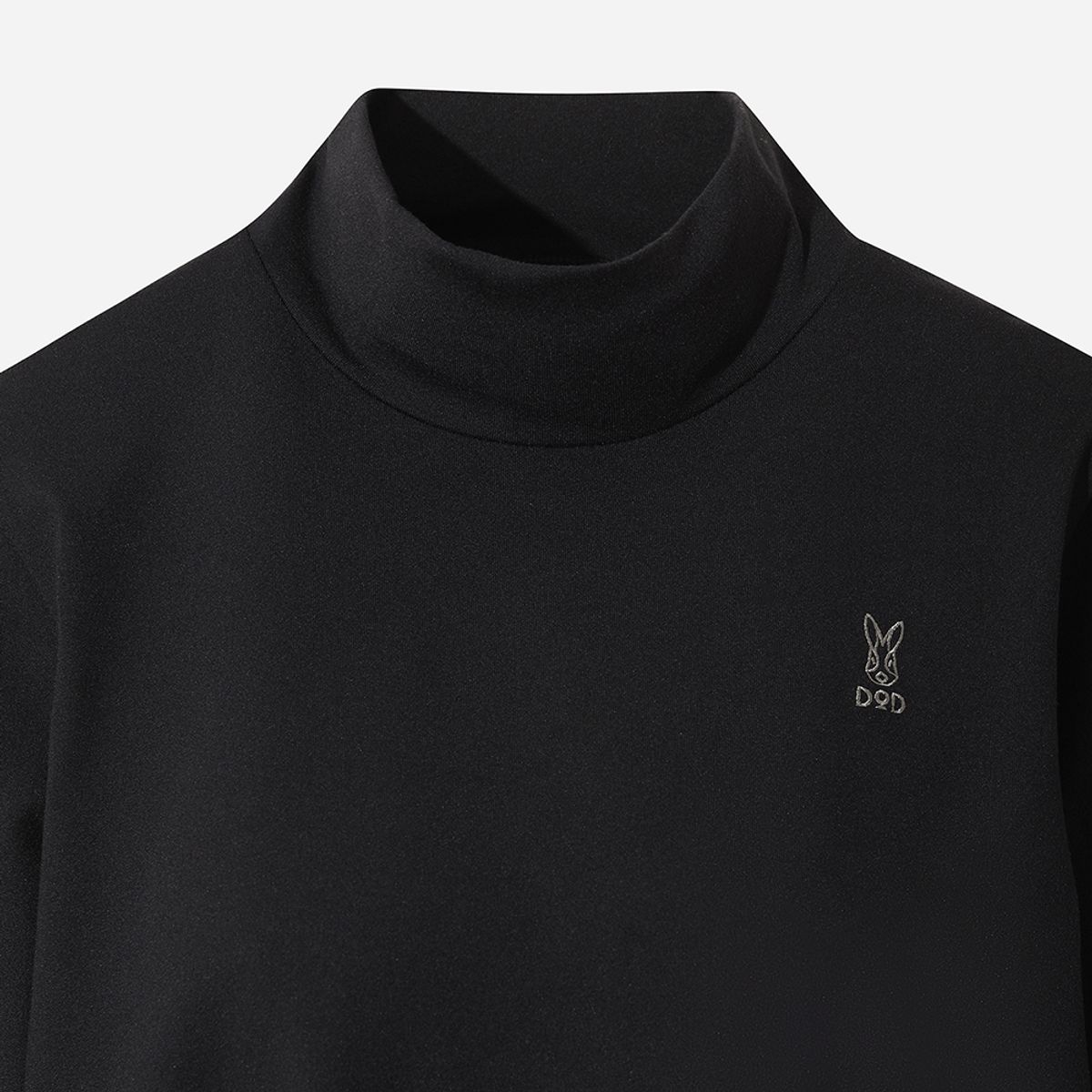 디오디(DOD) 에센셜 모크넥 긴팔 티셔츠 여자(BLACK)