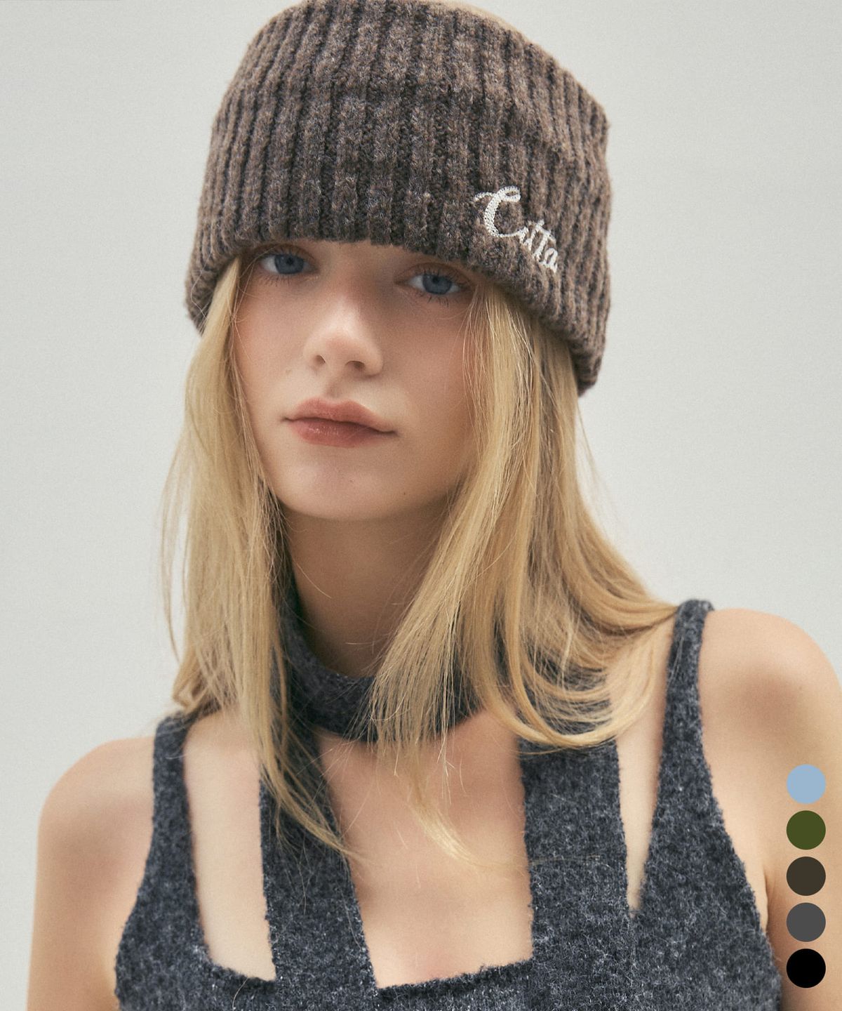 씨타(CITTA) Signature Logo Knit Hair Band_CTA929(5color)