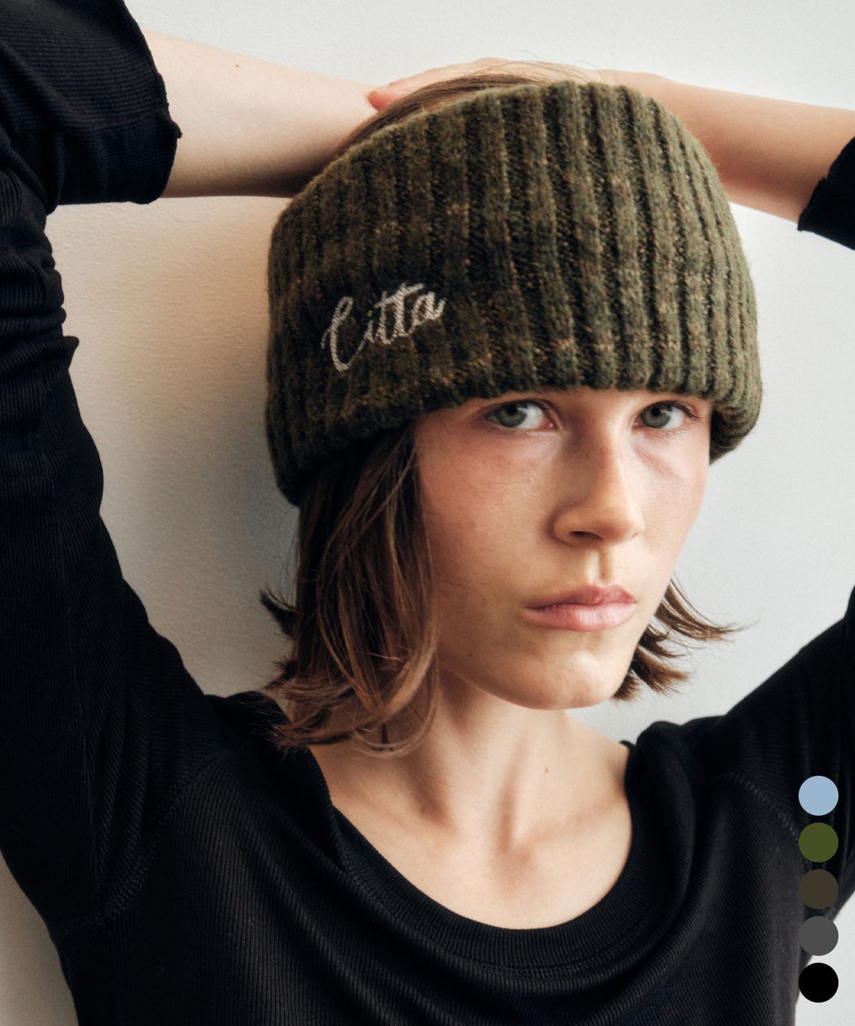 씨타(CITTA) Signature Logo Knit Hair Band_CTA929(5color)