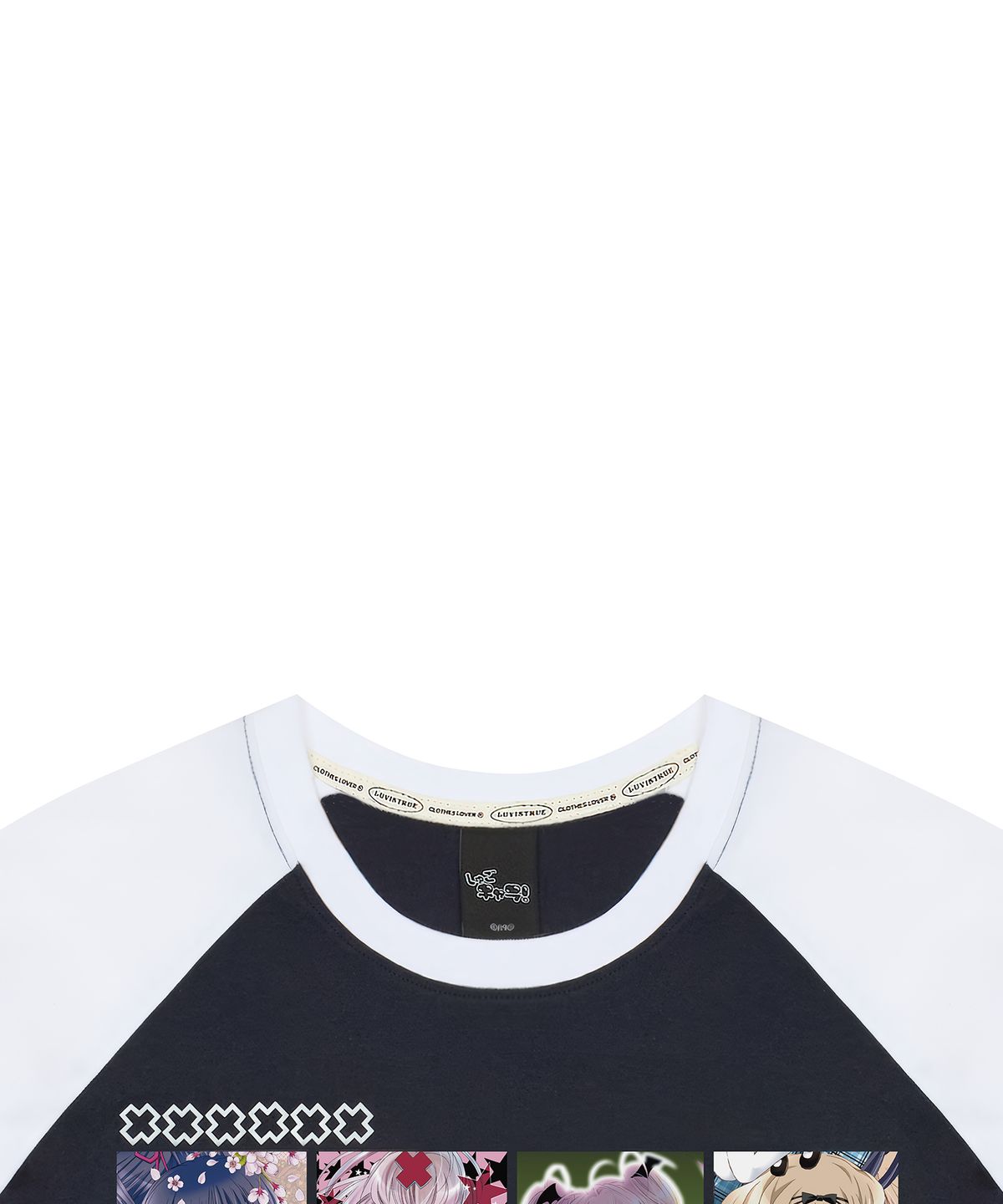 러브이즈트루(LUVISTRUE) SHUGO CHARA! RAGLAN TEE(NAVY)