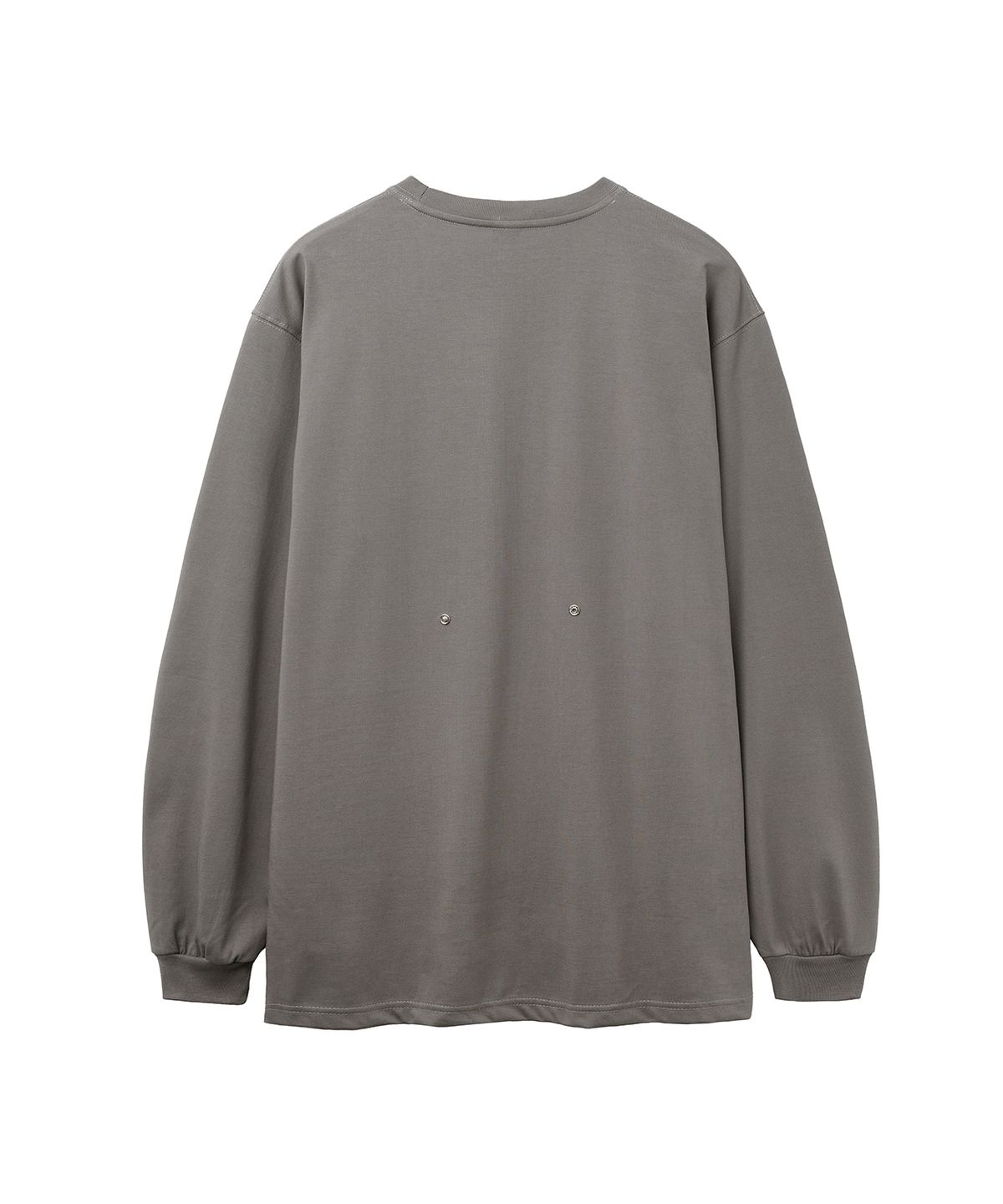 렌세(RENSE) Snap Button Oversize Tee Gray