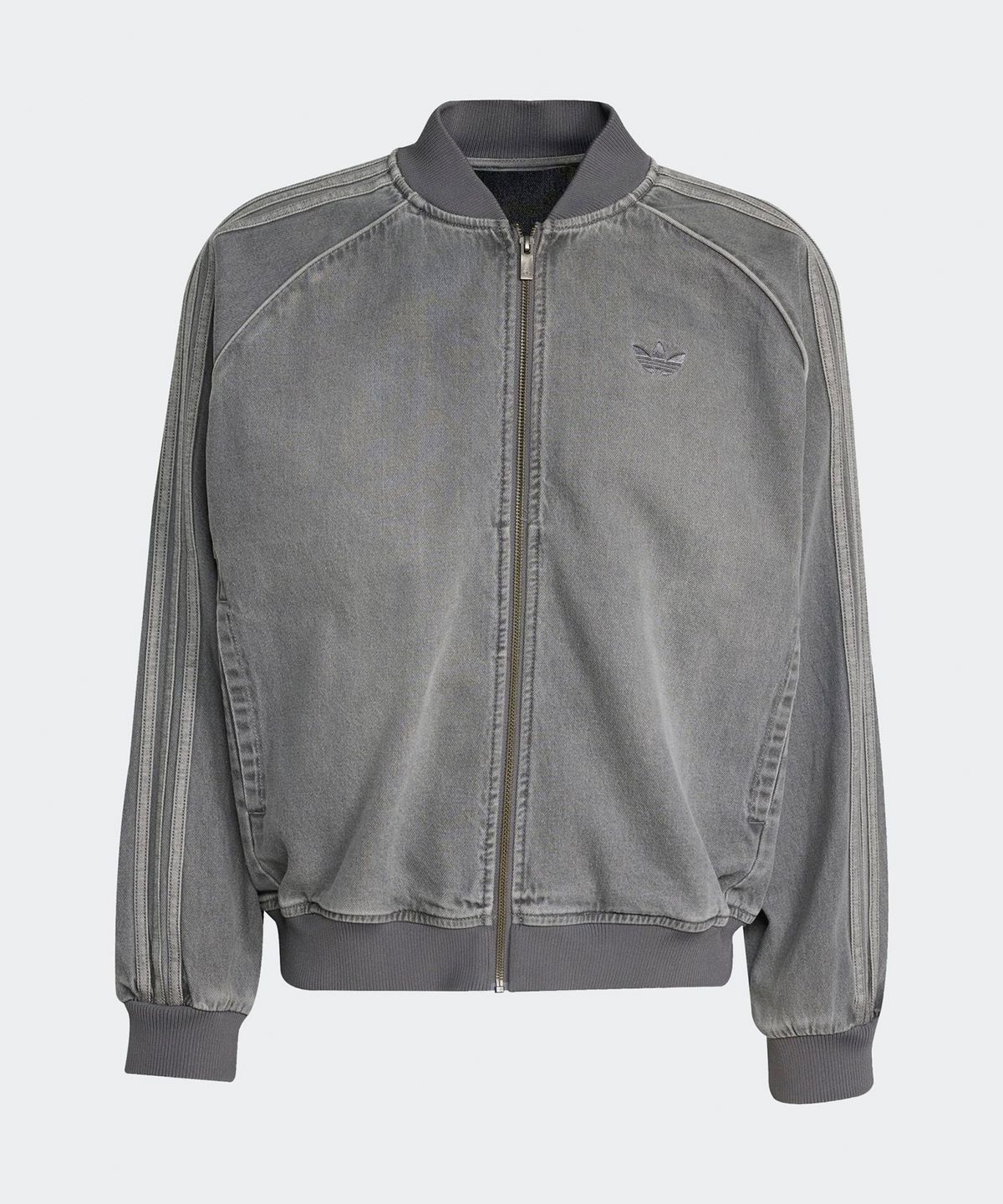 아디다스(ADIDAS) 슈퍼스타 루즈 핏 데님 블랙 워시 재킷 - 차콜데님 / JW5915
