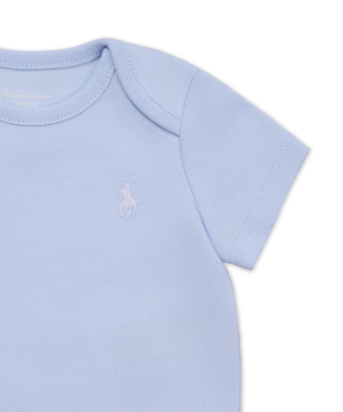 폴로 랄프 로렌 칠드런(POLO RALPH LAUREN CHILDREN) 투알 코튼 쓰리피스 기프트 세트-블루