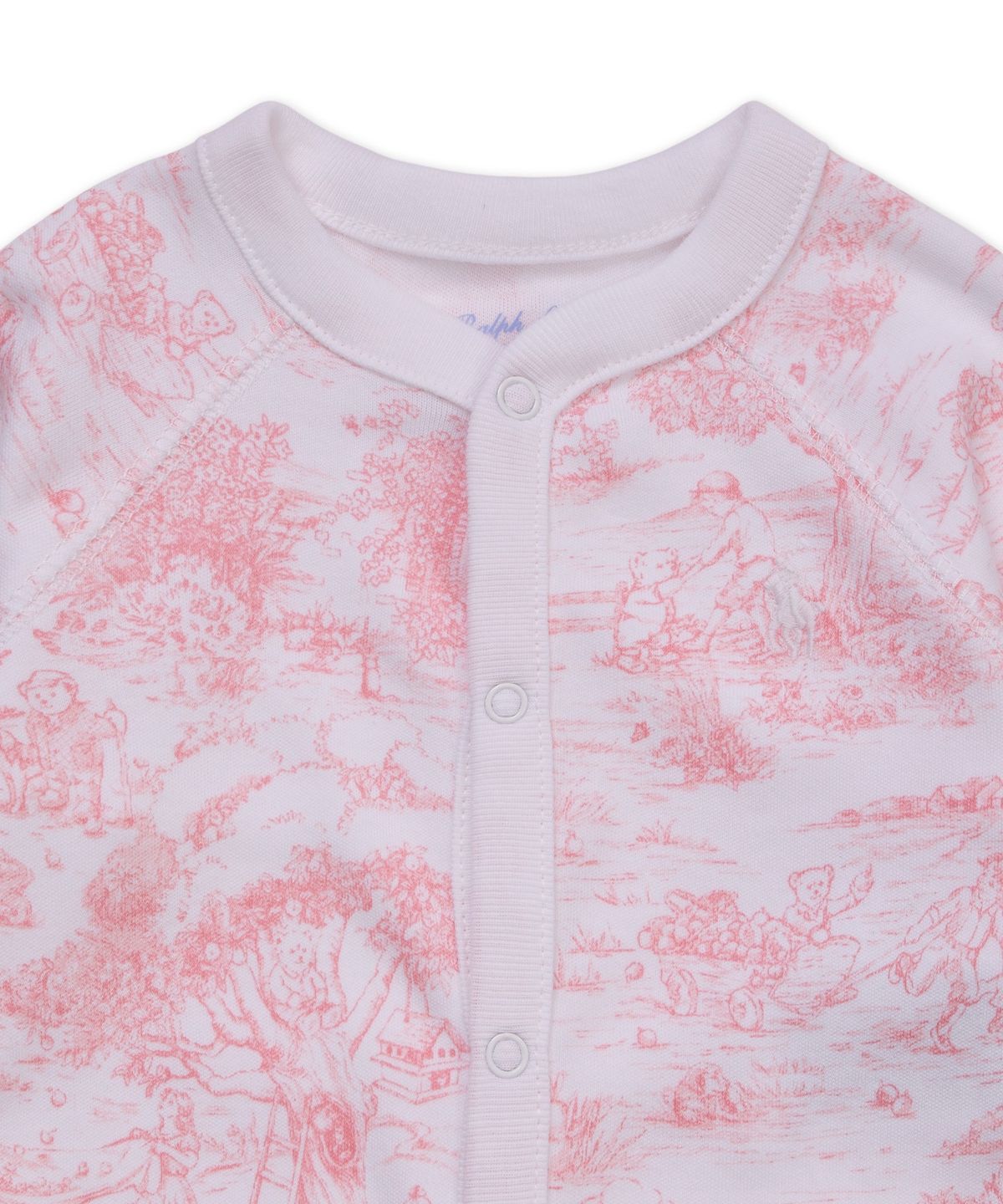 폴로 랄프 로렌 칠드런(POLO RALPH LAUREN CHILDREN) 투알 코튼 쓰리피스 기프트 세트-핑크