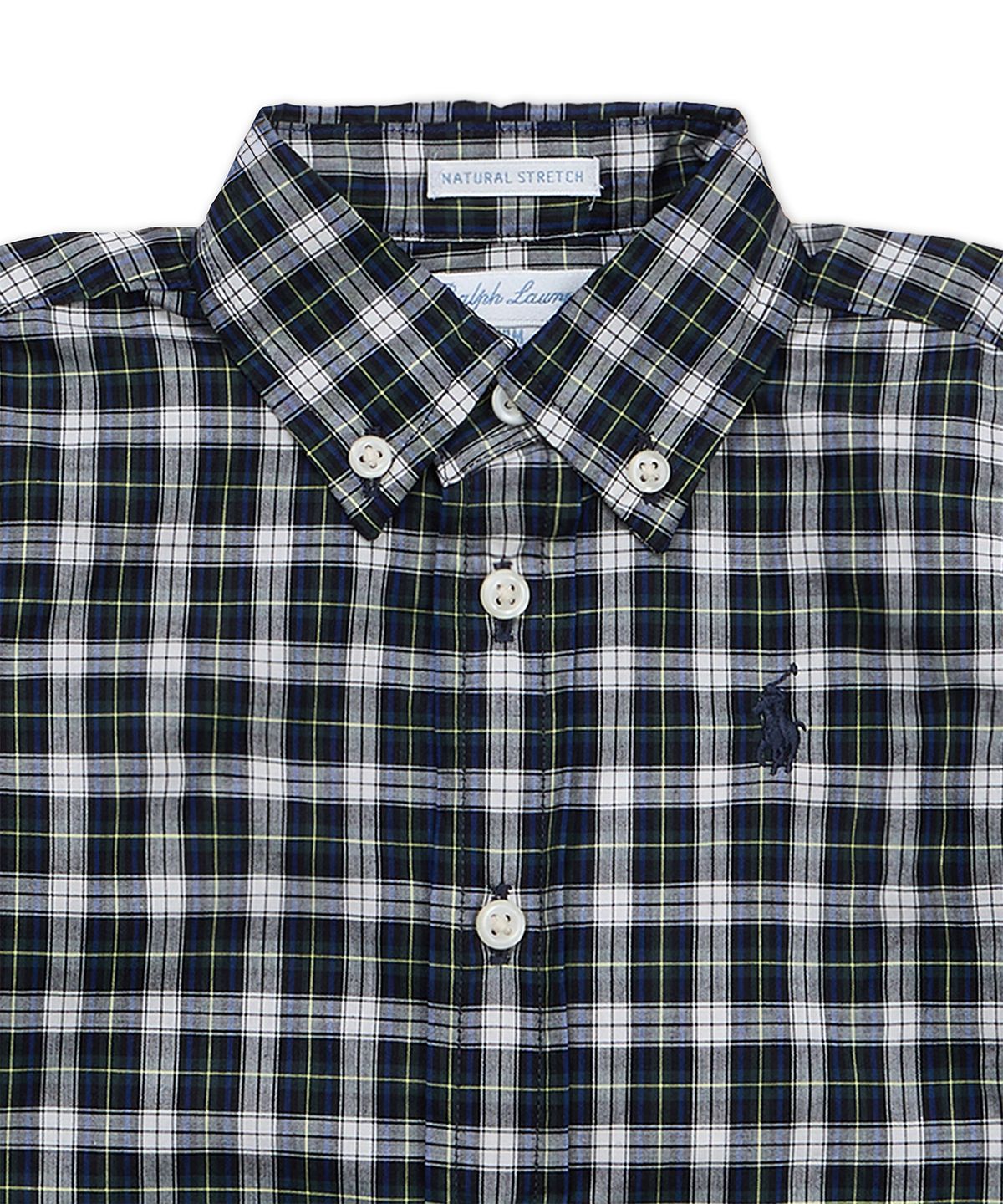 폴로 랄프 로렌 칠드런(POLO RALPH LAUREN CHILDREN) 플래드 셔츠, 벨트 앤 캔버스 팬츠 세트-멀티 컬러
