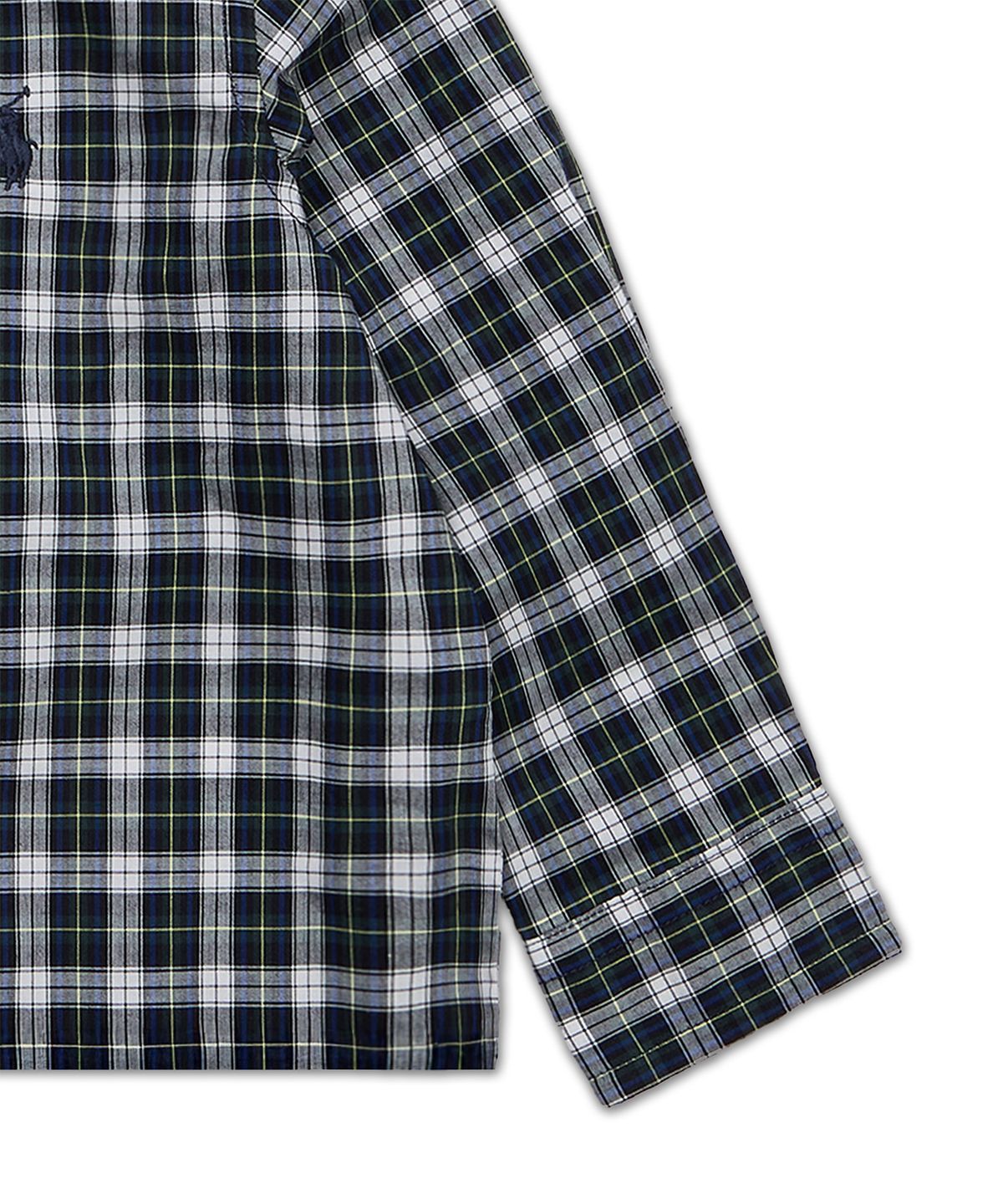 폴로 랄프 로렌 칠드런(POLO RALPH LAUREN CHILDREN) 플래드 셔츠, 벨트 앤 캔버스 팬츠 세트-멀티 컬러