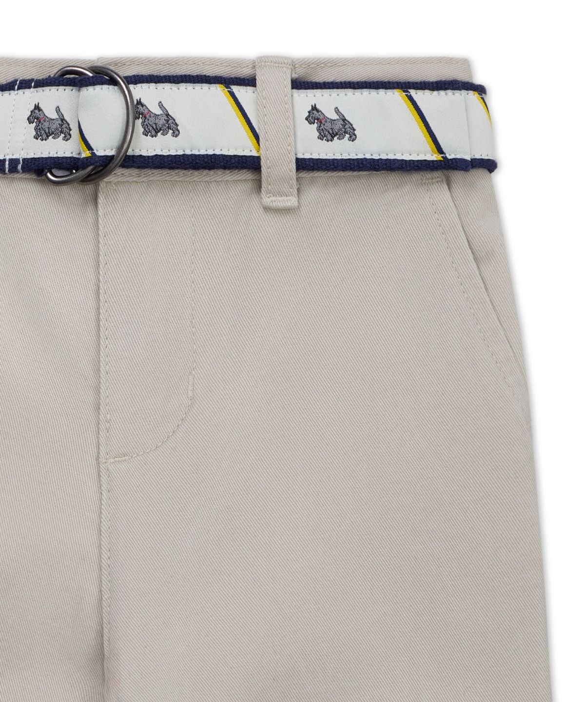 폴로 랄프 로렌 칠드런(POLO RALPH LAUREN CHILDREN) 플래드 셔츠, 벨트 앤 캔버스 팬츠 세트-멀티 컬러