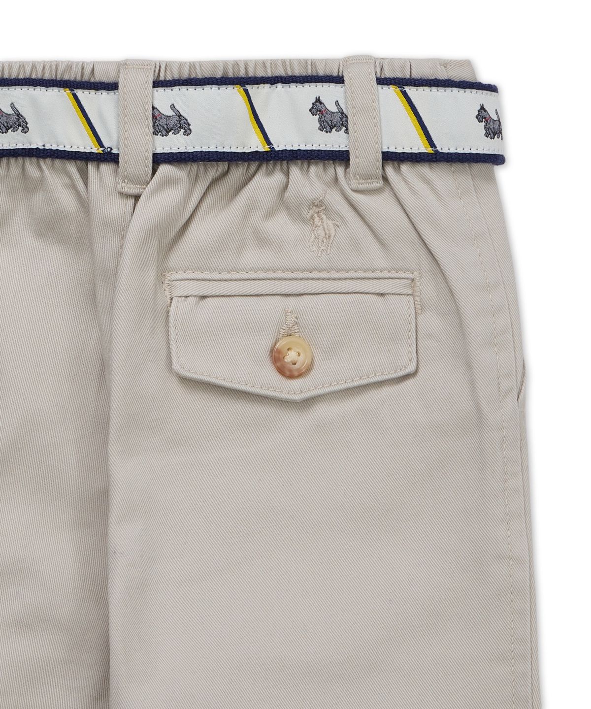 폴로 랄프 로렌 칠드런(POLO RALPH LAUREN CHILDREN) 플래드 셔츠, 벨트 앤 캔버스 팬츠 세트-멀티 컬러