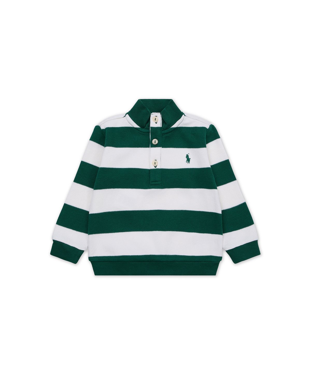 폴로 랄프 로렌 칠드런(POLO RALPH LAUREN CHILDREN) 스트라이프 에스테이트 리브 풀오버 앤 팬츠 세트-그린