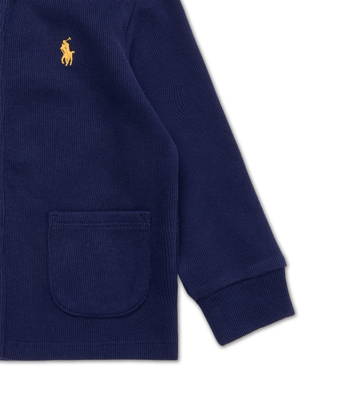 폴로 랄프 로렌 칠드런(POLO RALPH LAUREN CHILDREN) 에스테이트 리브 레터 재킷 앤 팬츠 세트-네이비