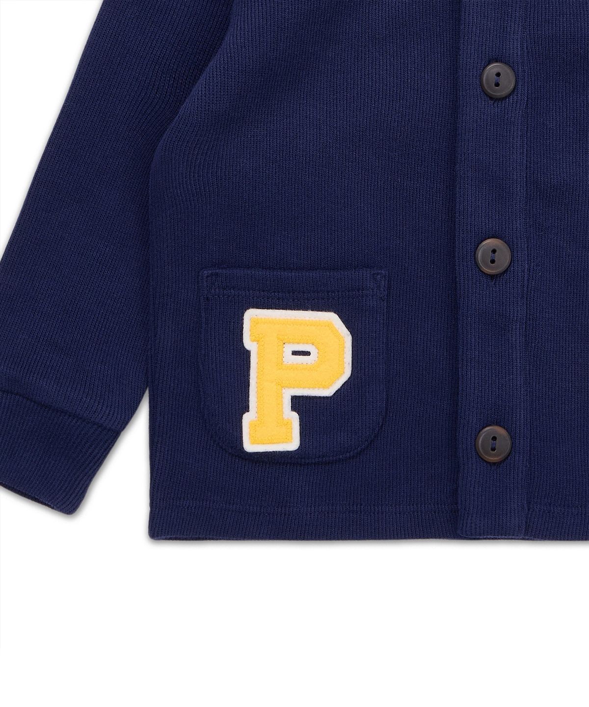 폴로 랄프 로렌 칠드런(POLO RALPH LAUREN CHILDREN) 에스테이트 리브 레터 재킷 앤 팬츠 세트-네이비