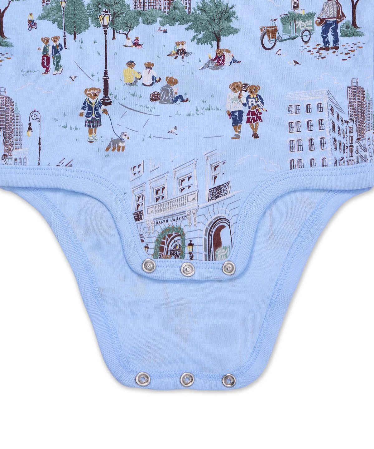 폴로 랄프 로렌 칠드런(POLO RALPH LAUREN CHILDREN) 폴로 베어 코튼 바디수트 투팩-멀티 컬러