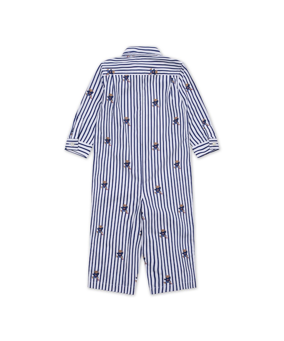 폴로 랄프 로렌 칠드런(POLO RALPH LAUREN CHILDREN) 폴로 베어 스트라이프 코튼 포플린 커버올-멀티 컬러