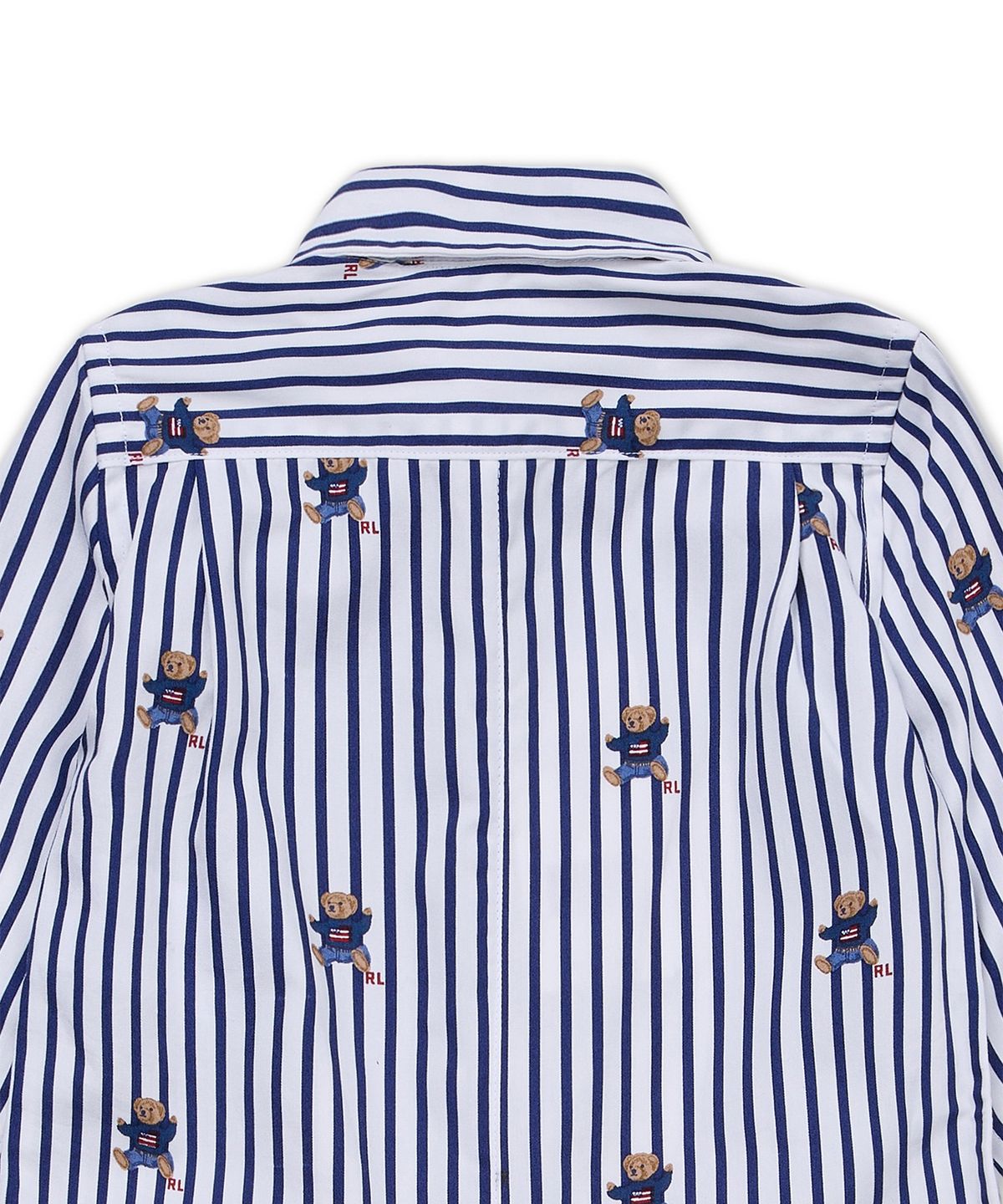 폴로 랄프 로렌 칠드런(POLO RALPH LAUREN CHILDREN) 폴로 베어 스트라이프 코튼 포플린 커버올-멀티 컬러