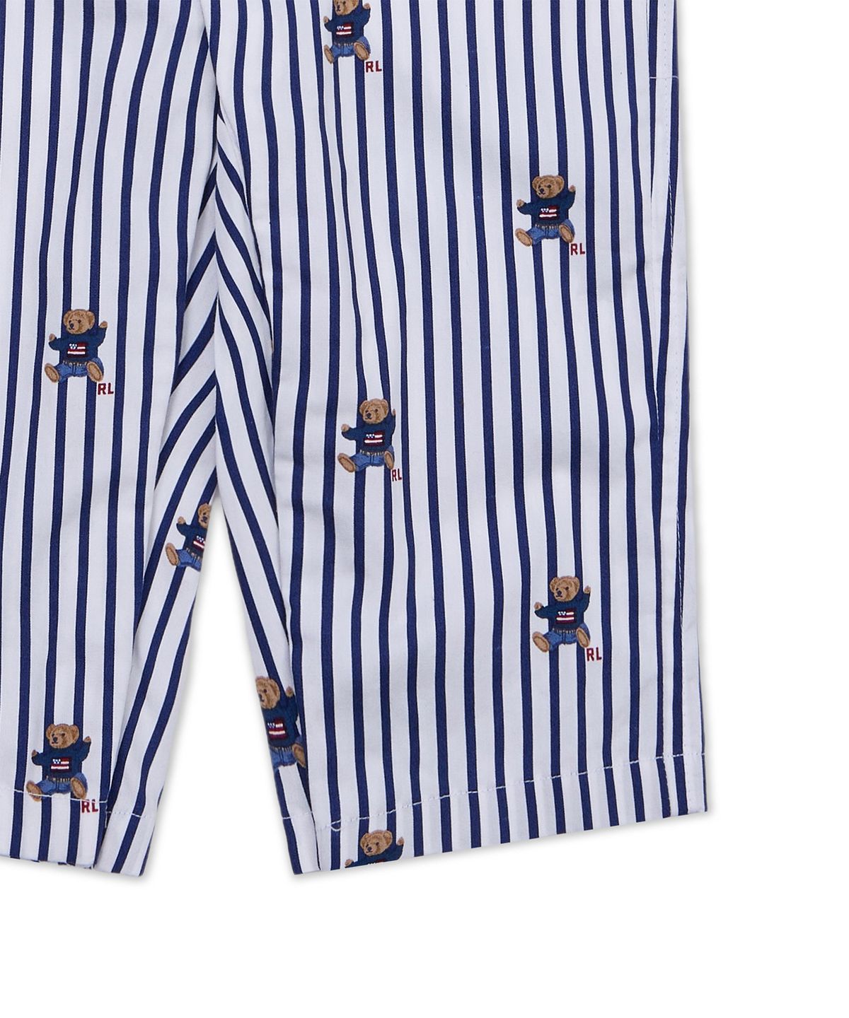 폴로 랄프 로렌 칠드런(POLO RALPH LAUREN CHILDREN) 폴로 베어 스트라이프 코튼 포플린 커버올-멀티 컬러