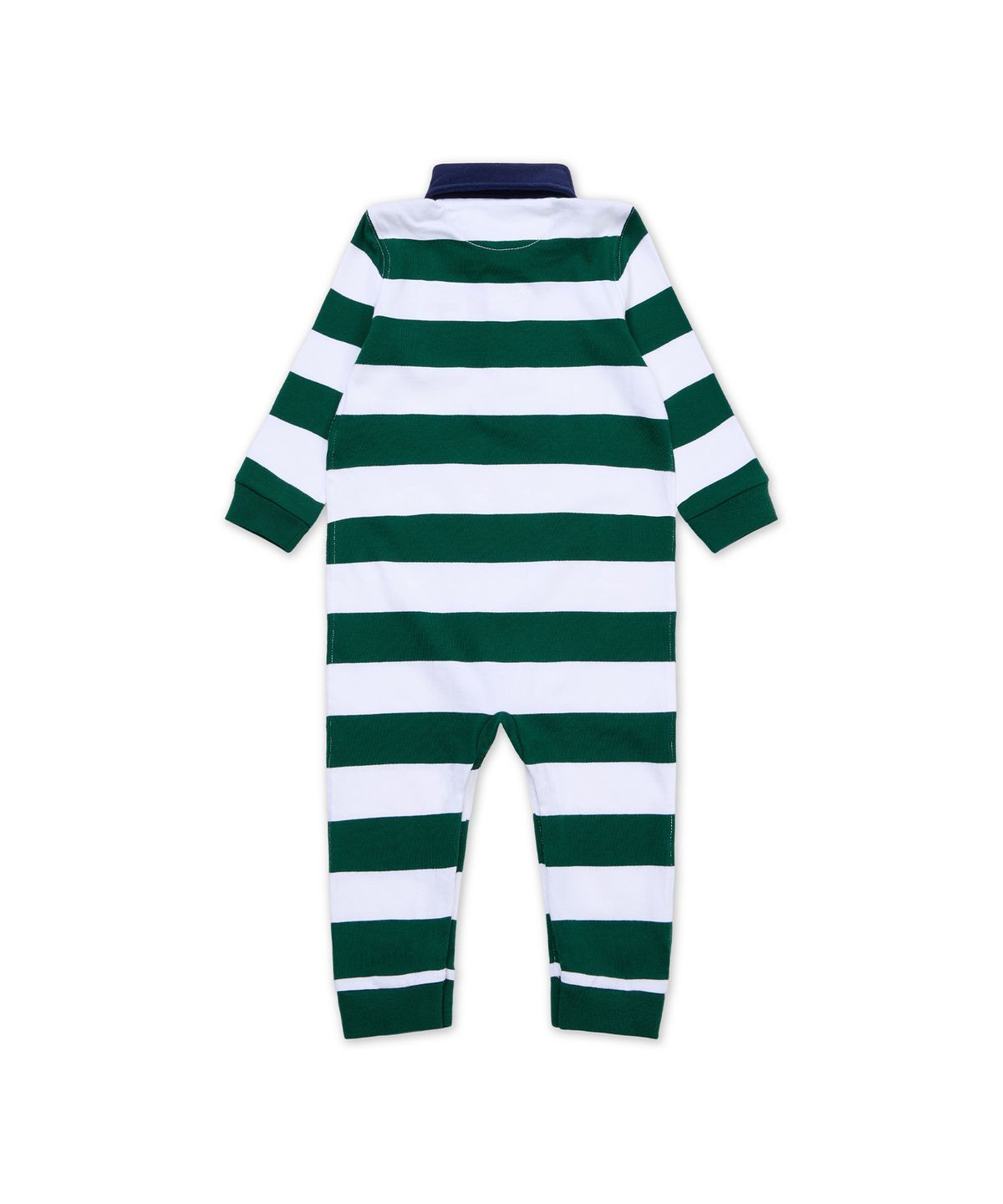 폴로 랄프 로렌 칠드런(POLO RALPH LAUREN CHILDREN) 스트라이프 코튼 럭비 커버올-그린
