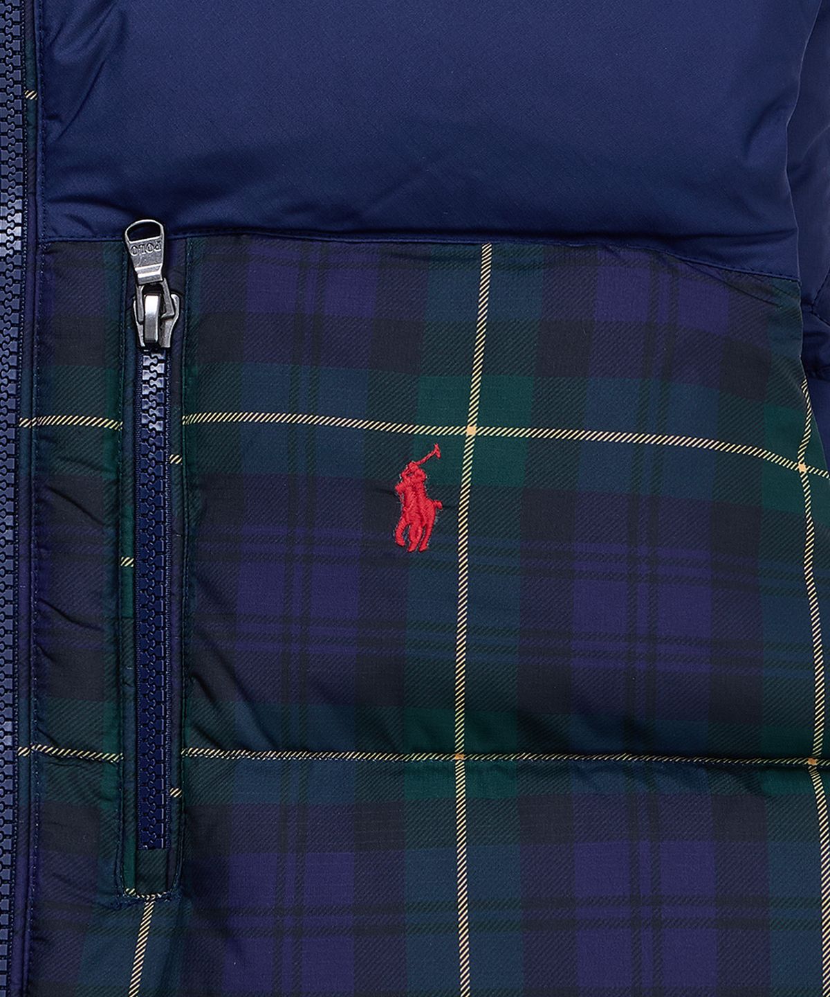 폴로 랄프 로렌 칠드런(POLO RALPH LAUREN CHILDREN) 플래드 다운 베스트-멀티 컬러
