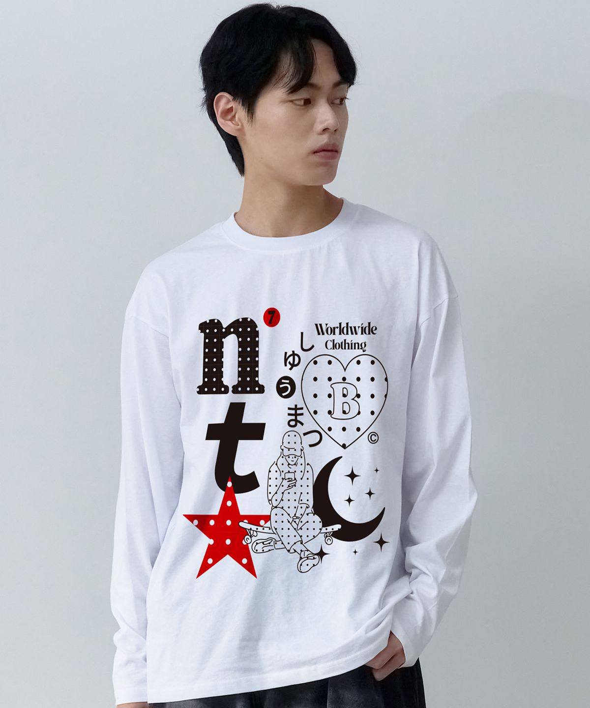 엔티비씨(NTBC) 그래픽&로고 롱 슬리브 티셔츠 컬렉션