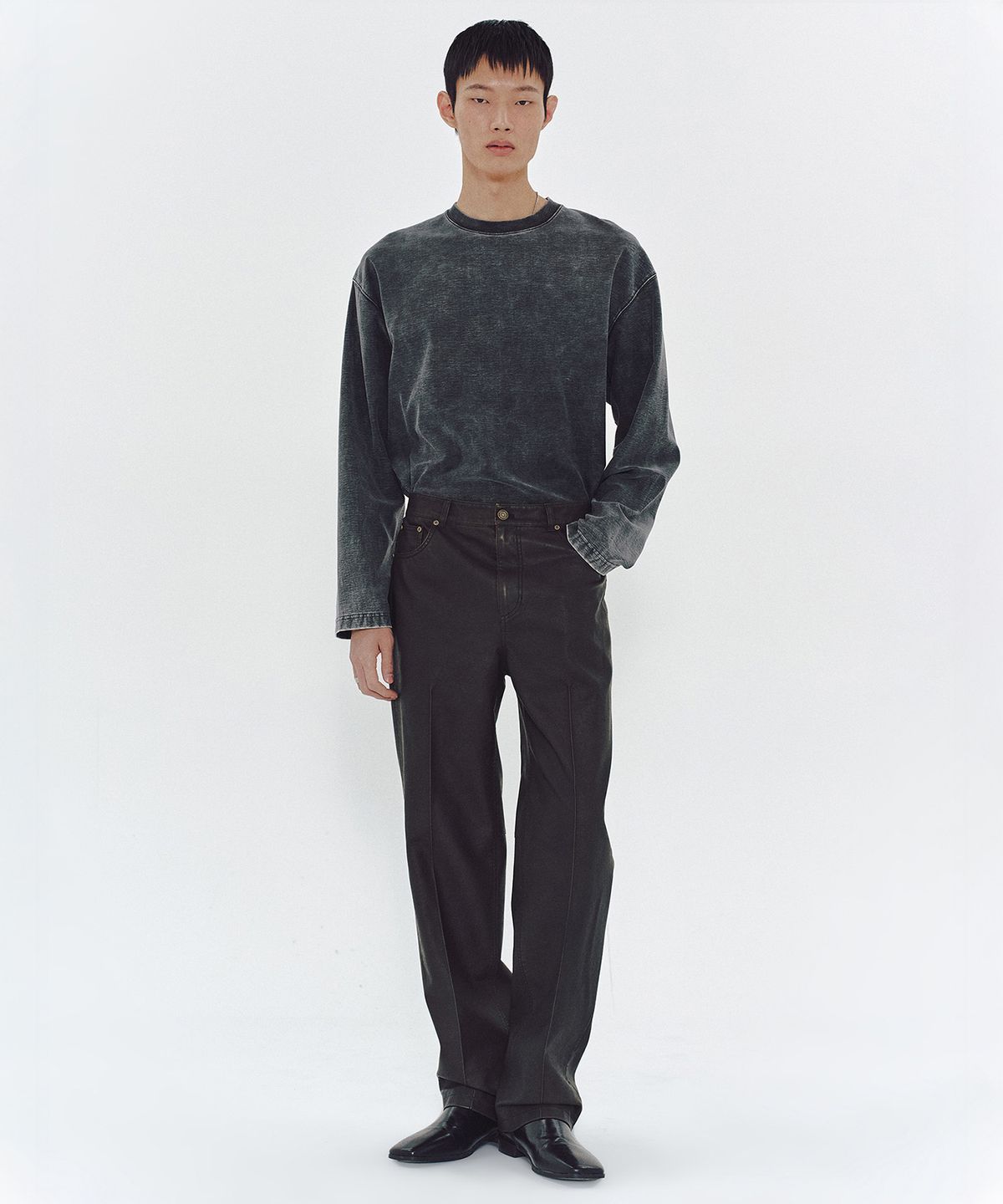 엠엠아이씨(MMIC) BOHÈME TROUSER (DARK BROWN)