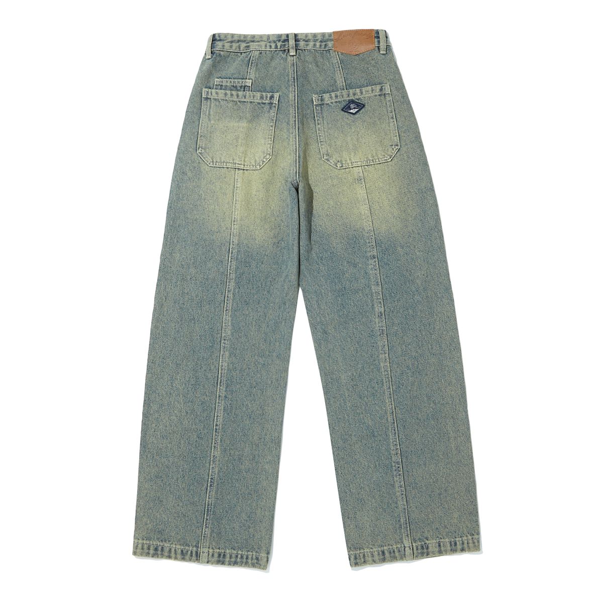 인터크루(INTERCREW) 우먼스 절개 장식 베이지틴 데님 팬츠 블루 ITZ3EL55ABL