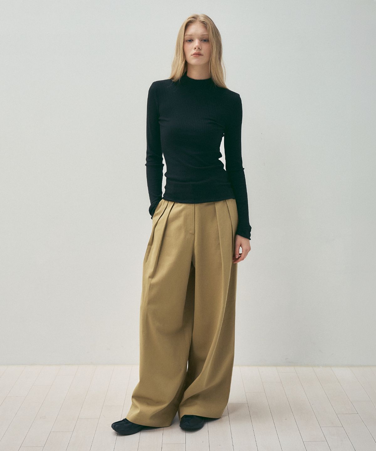 씨타(CITTA) Like Skirt Maxi Wide Slacks_CTB554(Beige)