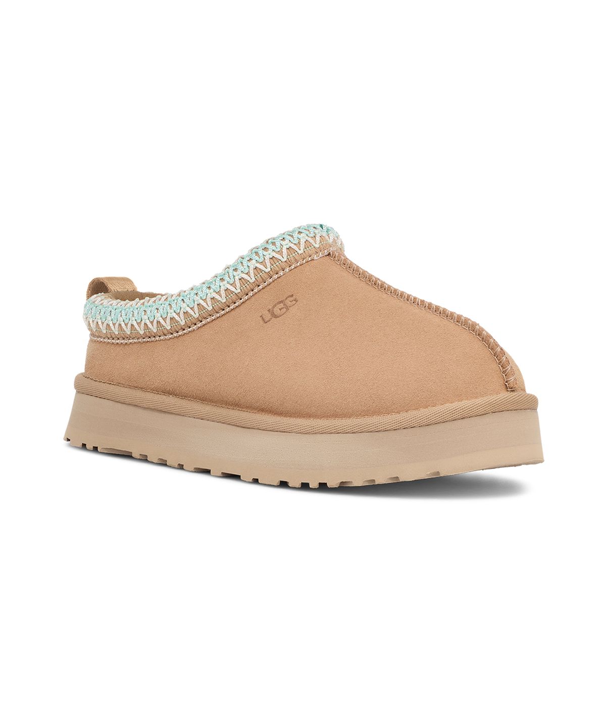 어그 키즈(UGG KIDS) [키즈] 스티치 칼라 플랫폼 슬리퍼 (타즈)_샌드