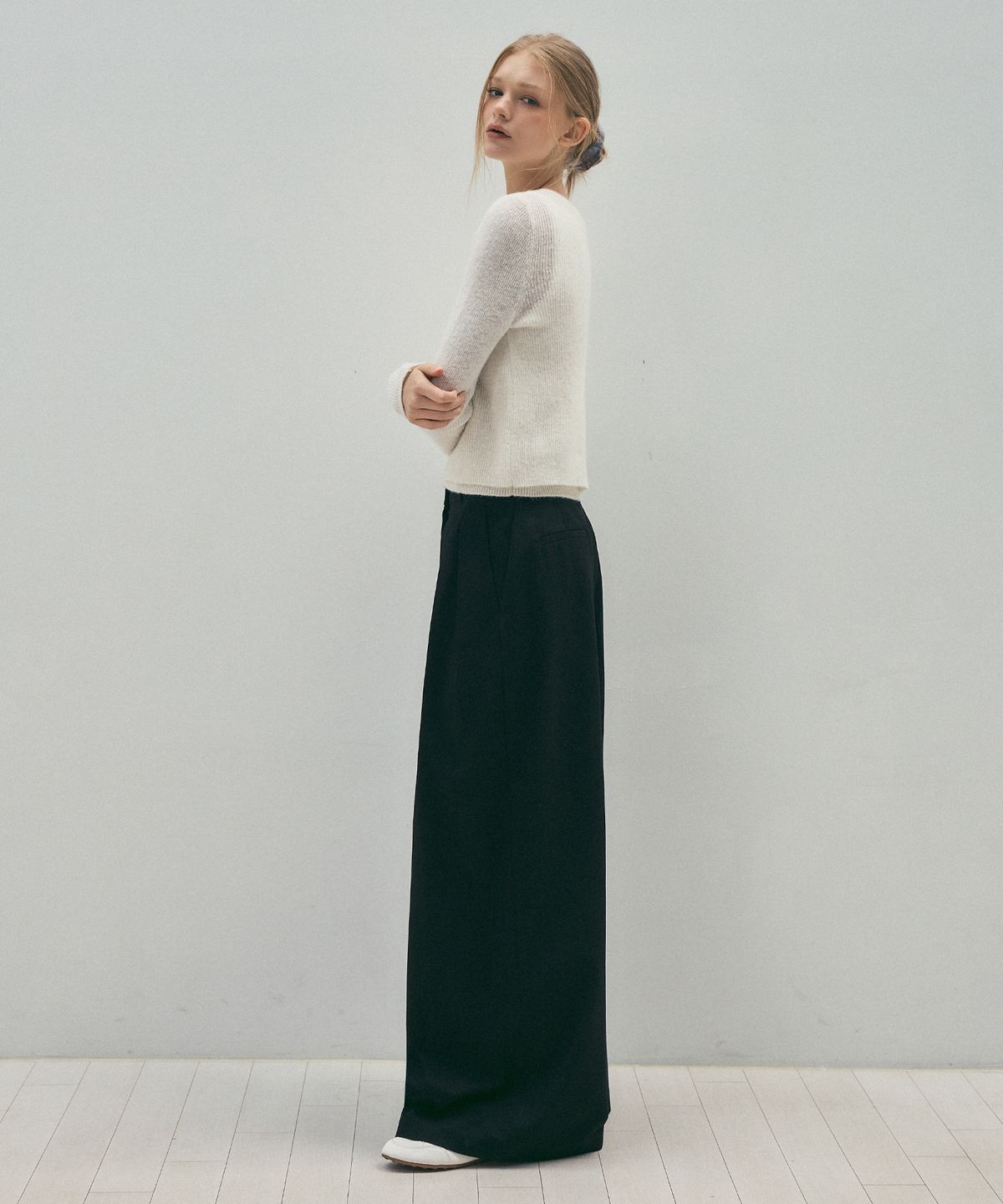 씨타(CITTA) Like Skirt Maxi Wide Slacks_CTB554(Black)