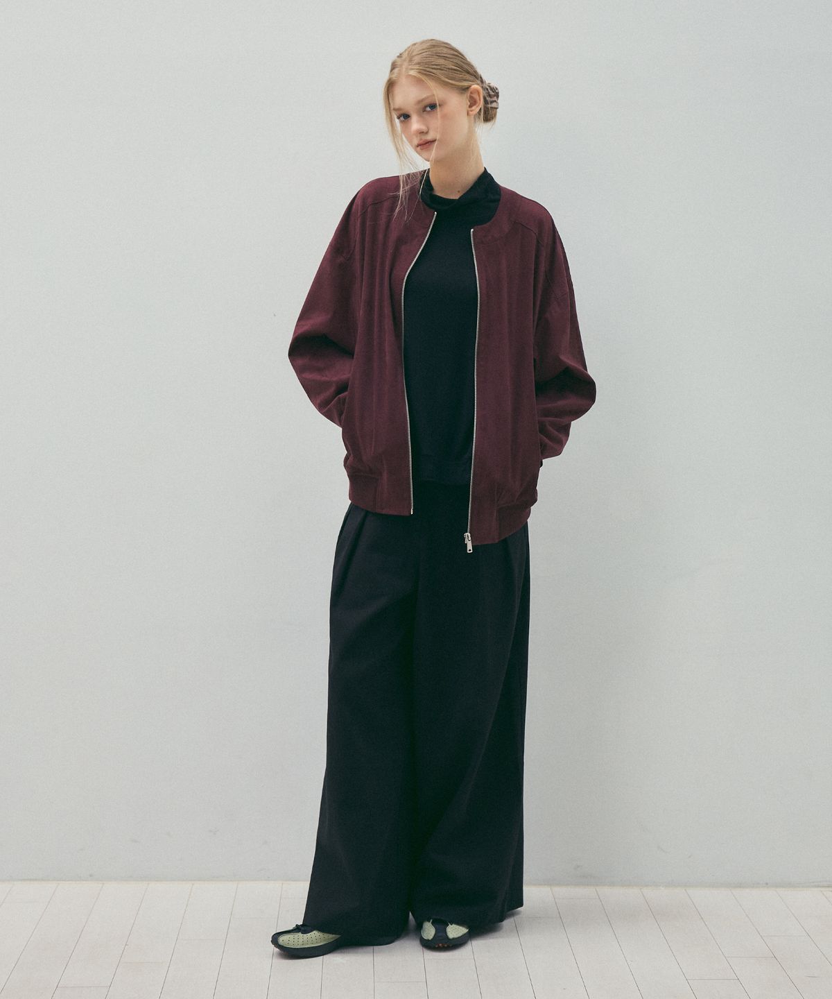 씨타(CITTA) Like Skirt Maxi Wide Slacks_CTB554(Black)