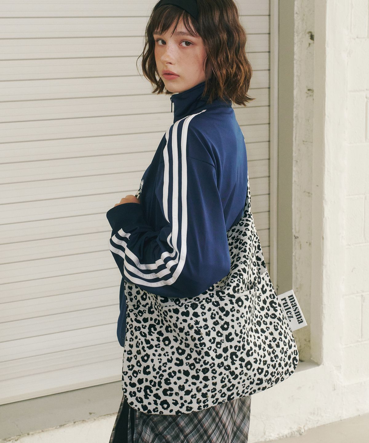 마스마룰즈(MASMARULEZ) Rabbit eco bag_Grand leopard Ivory