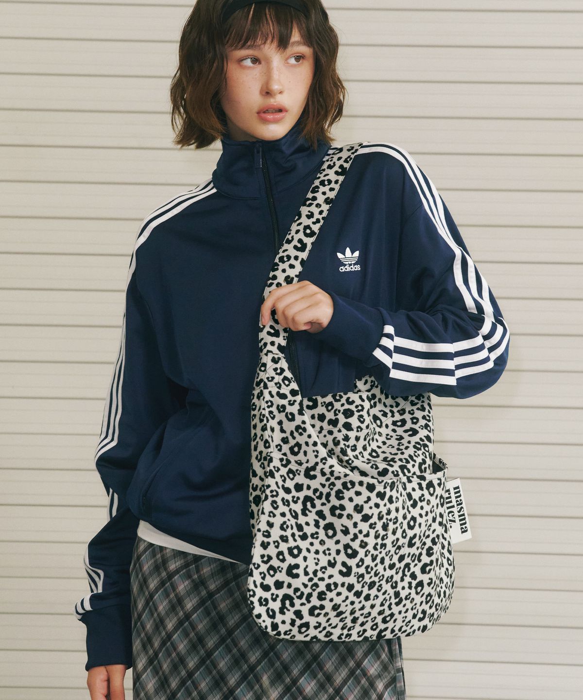마스마룰즈(MASMARULEZ) Rabbit eco bag_Grand leopard Ivory