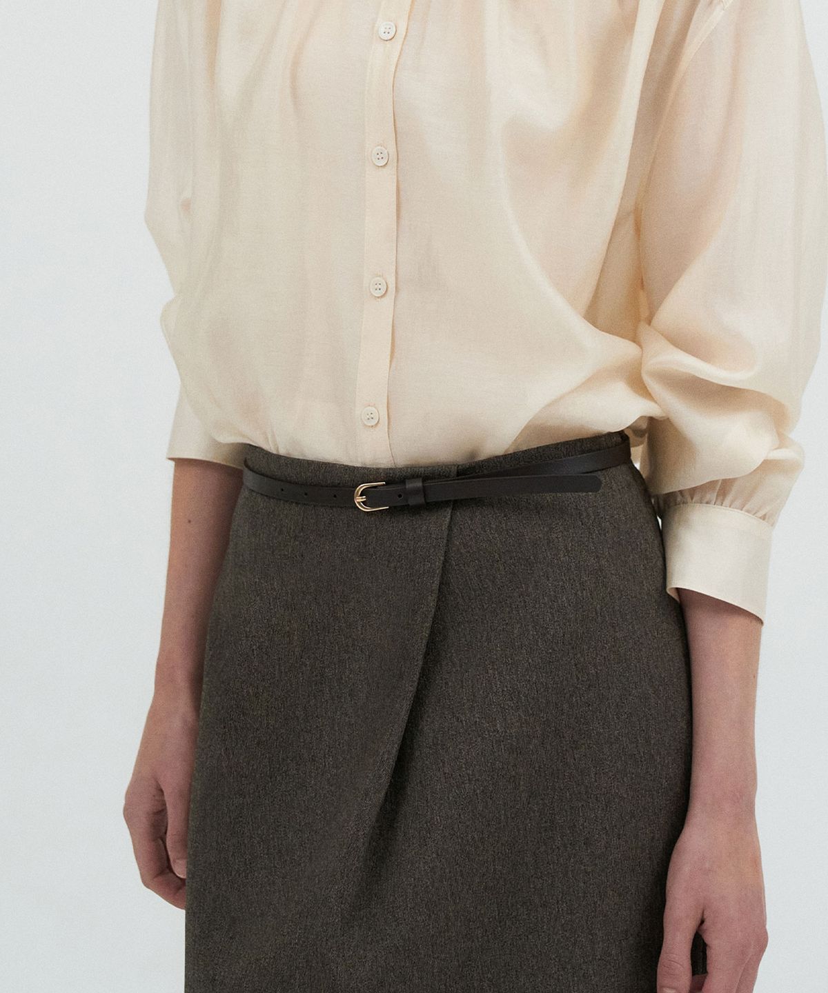 라메레이(LAMEREI) 10mm Cow leather Belt[LMBFAU25AC908]-2color
