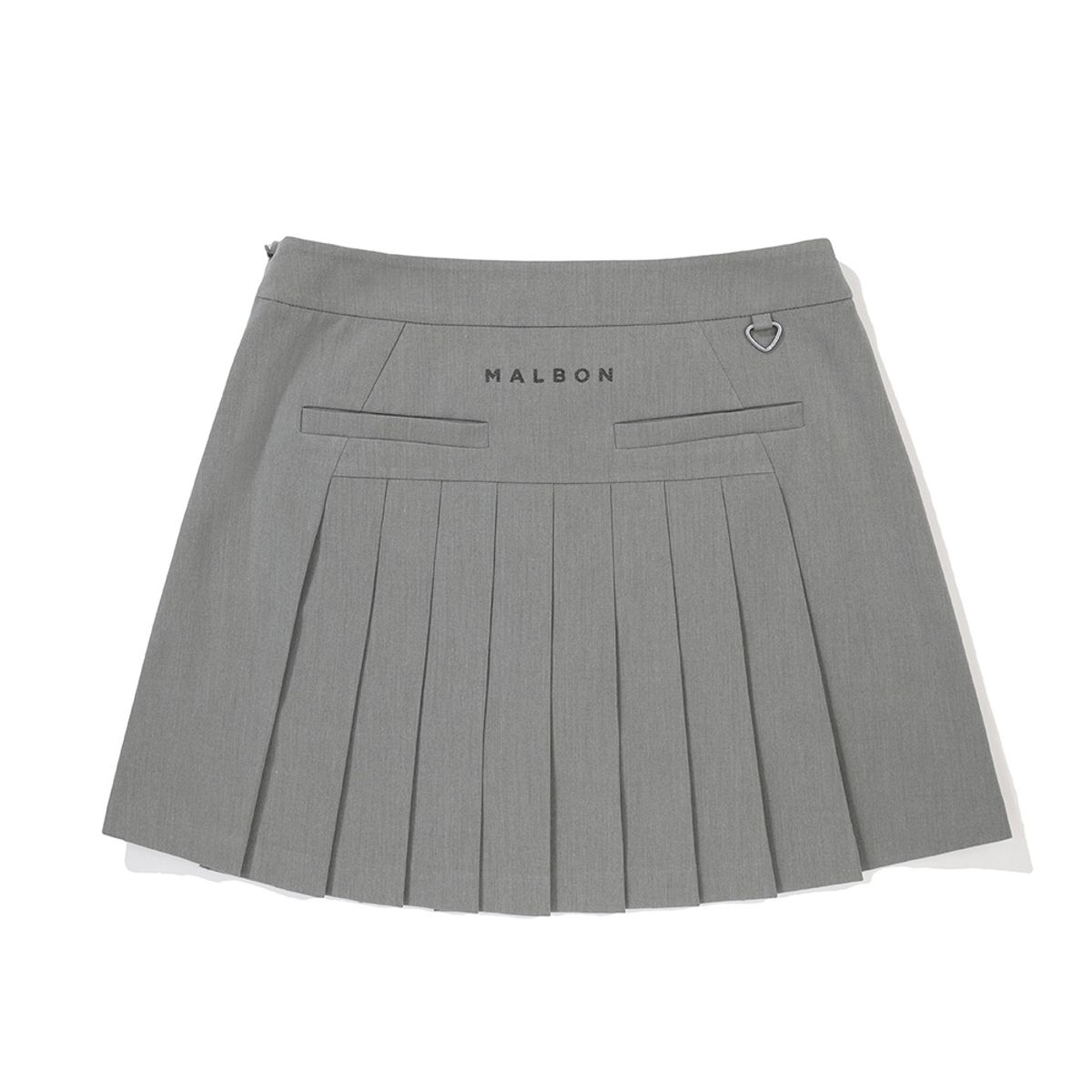 말본 골프(MALBON GOLF) 여성 캐주얼 플리츠 스커트 MELANGE GRAY (WOMAN)